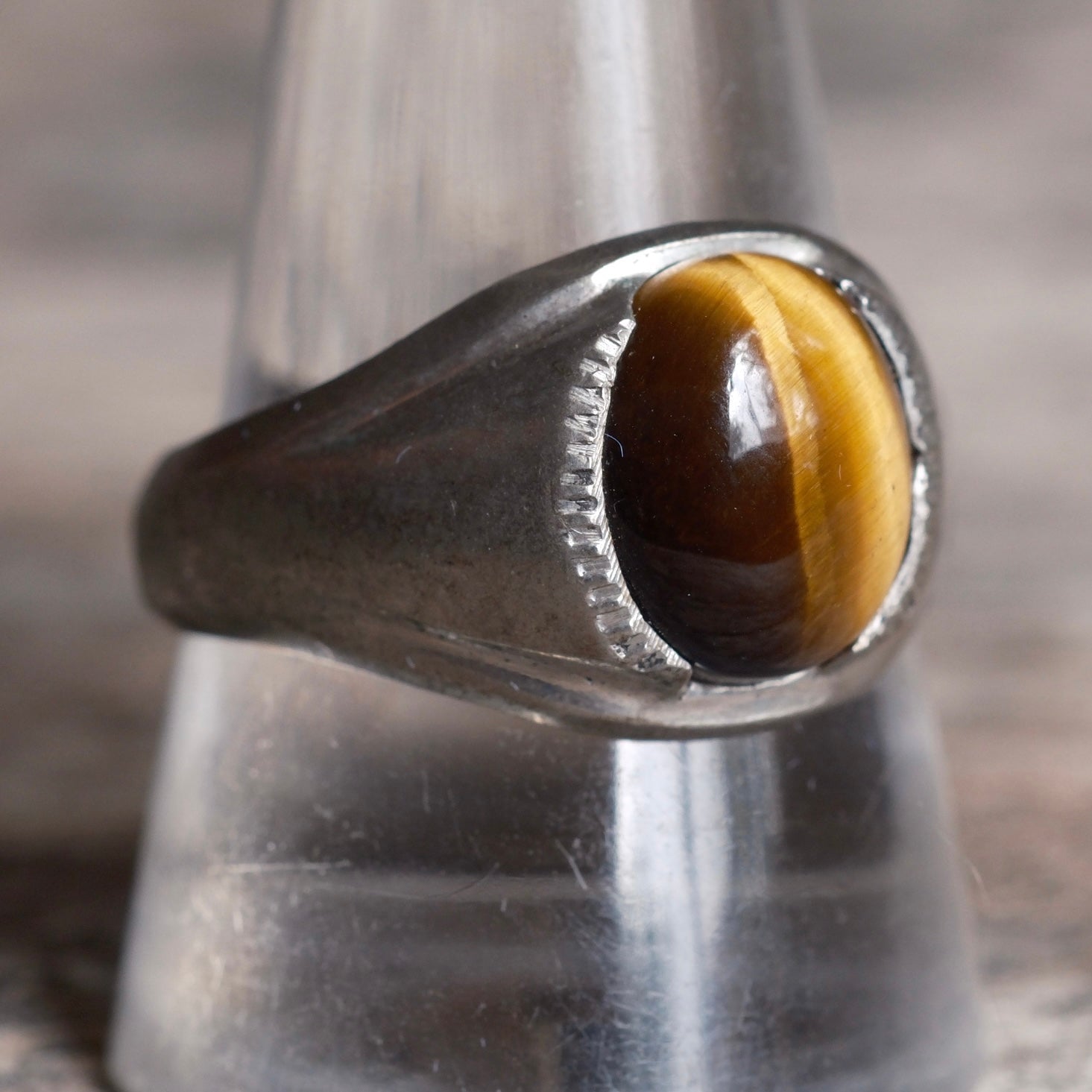 Vintage Sterling Tigers Eye Ring 11