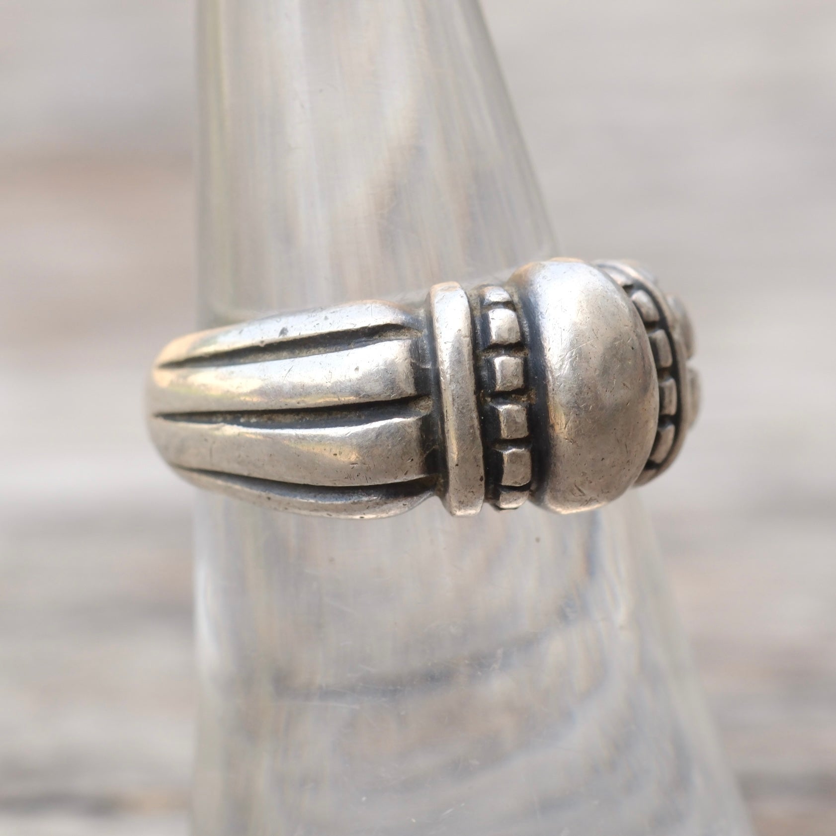 Vintage Sterling Silver Band Ring 6.75