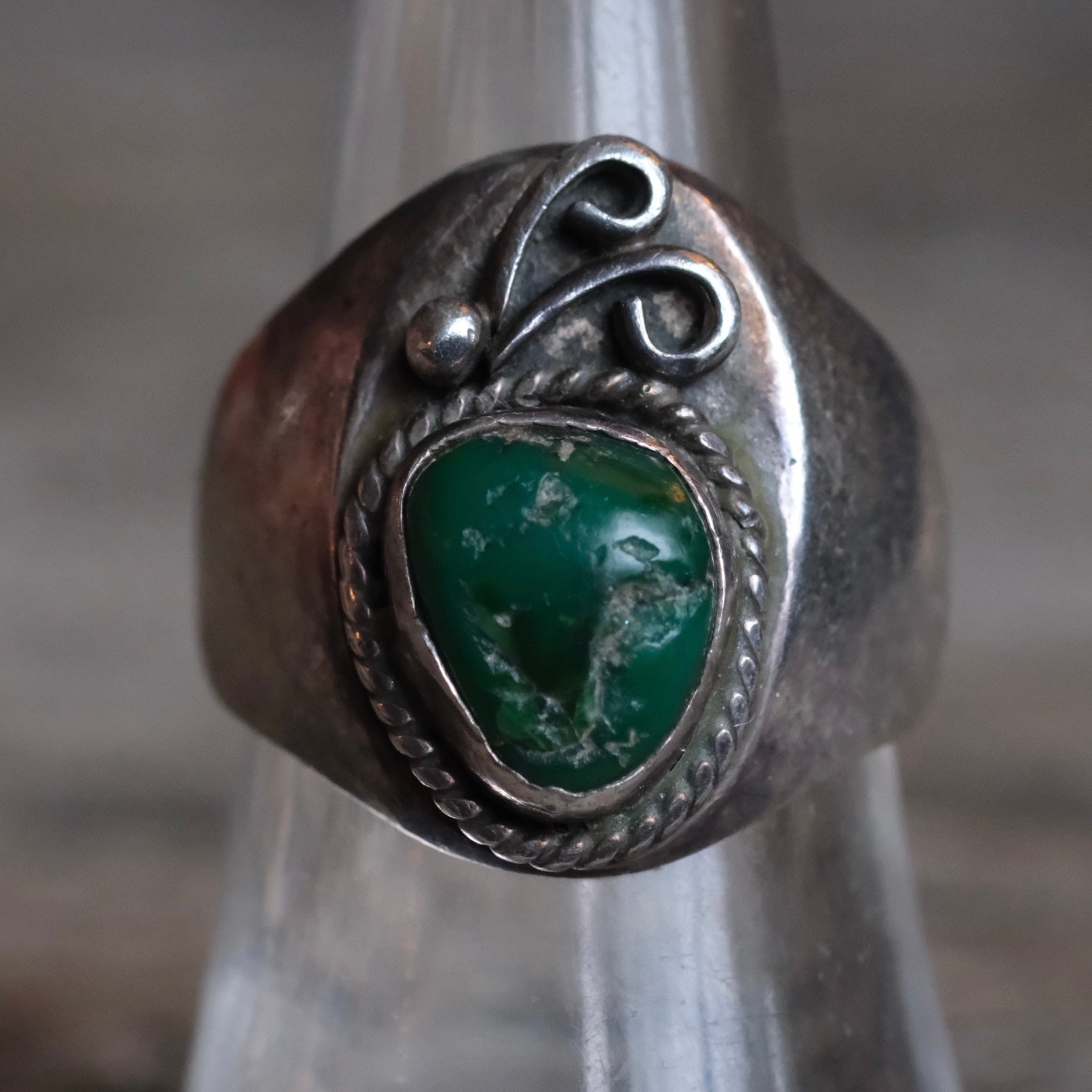 Vintage Sterling Turquoise Ring 8