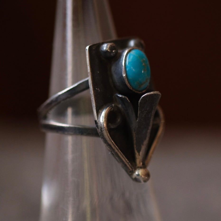 Vintage Sterling Turquoise Ring 5