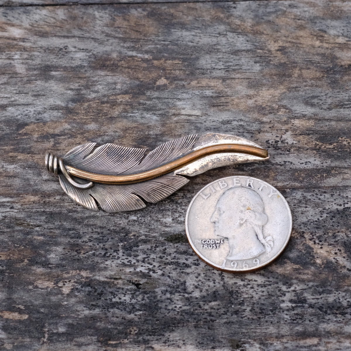 Lena Platero Vintage Sterling Feather Pin