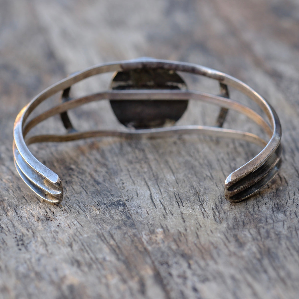 Vintage Sterling Turquoise Cuff Bracelet