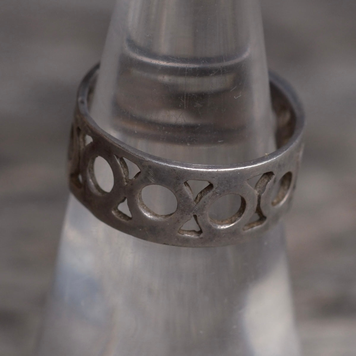 Vintage Sterling Modernist Band Ring 6