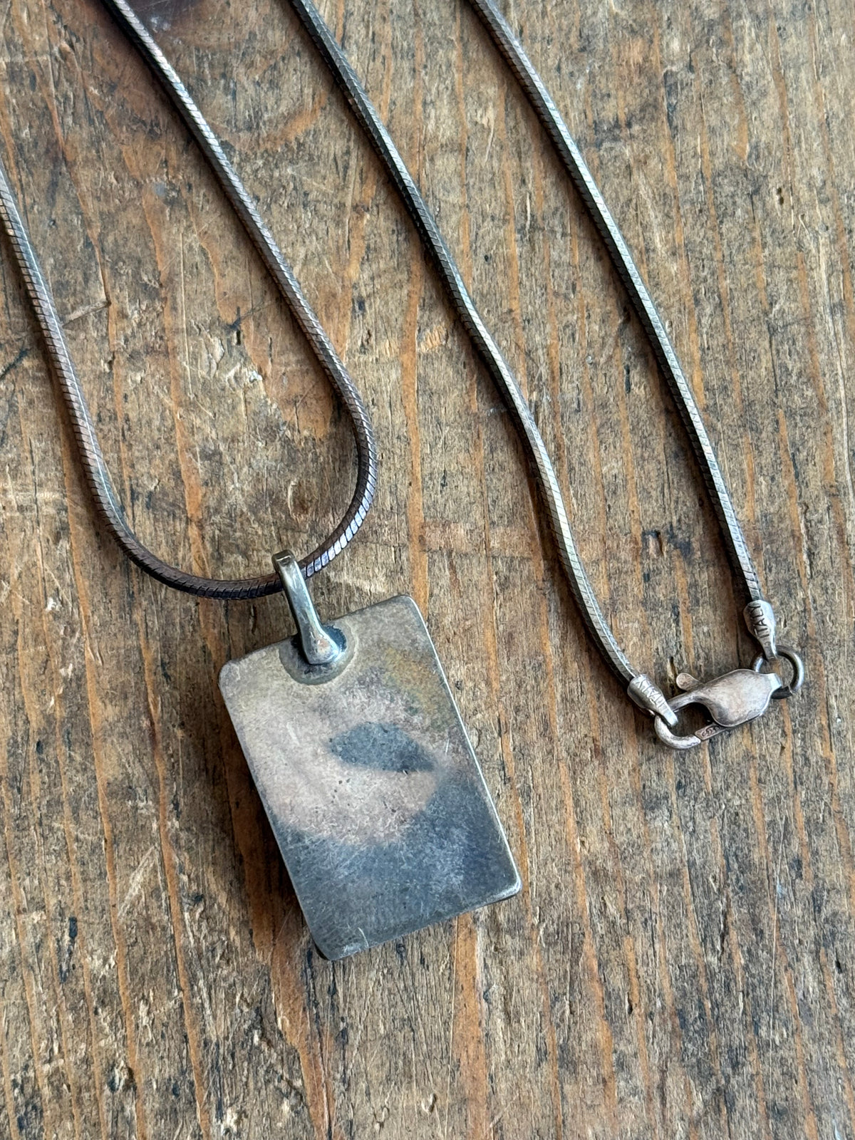 Vintage Sterling Silver Roped Royston Turquoise Necklace