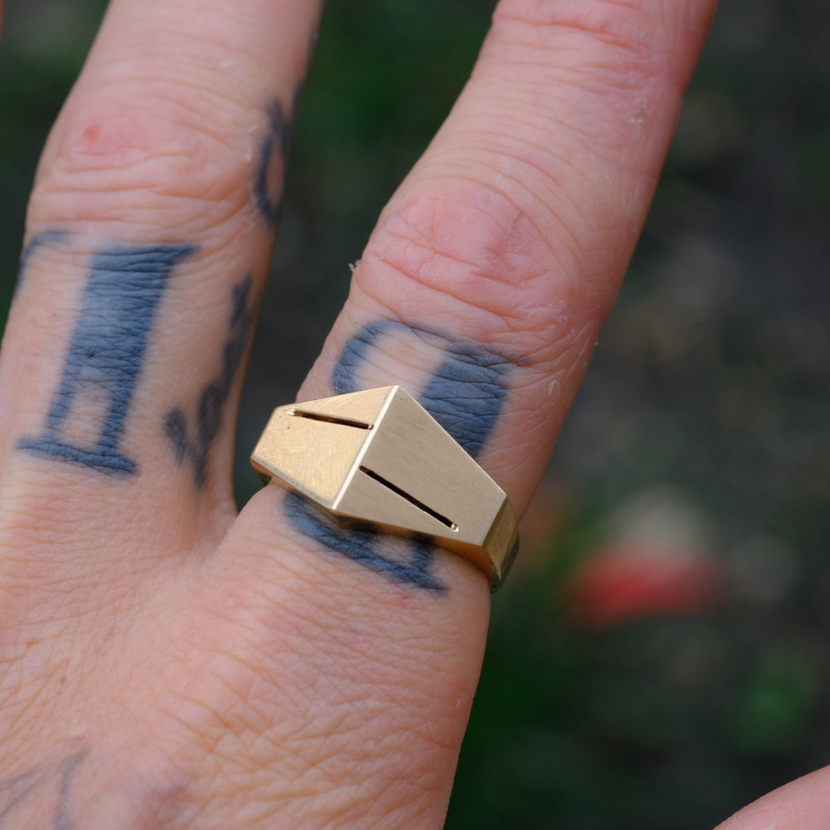 Vintage 10K Solid Gold Dome Ring 10
