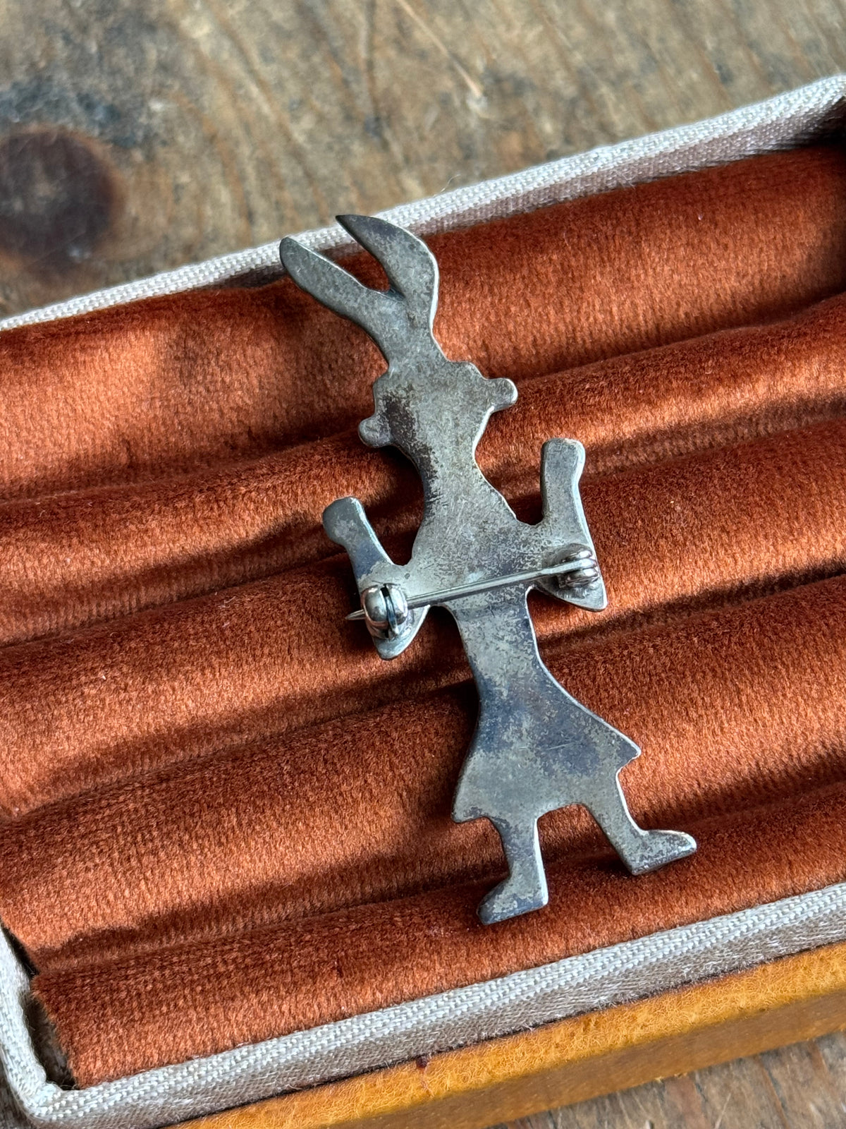 Vintage Sterling Silver Kachina Pin