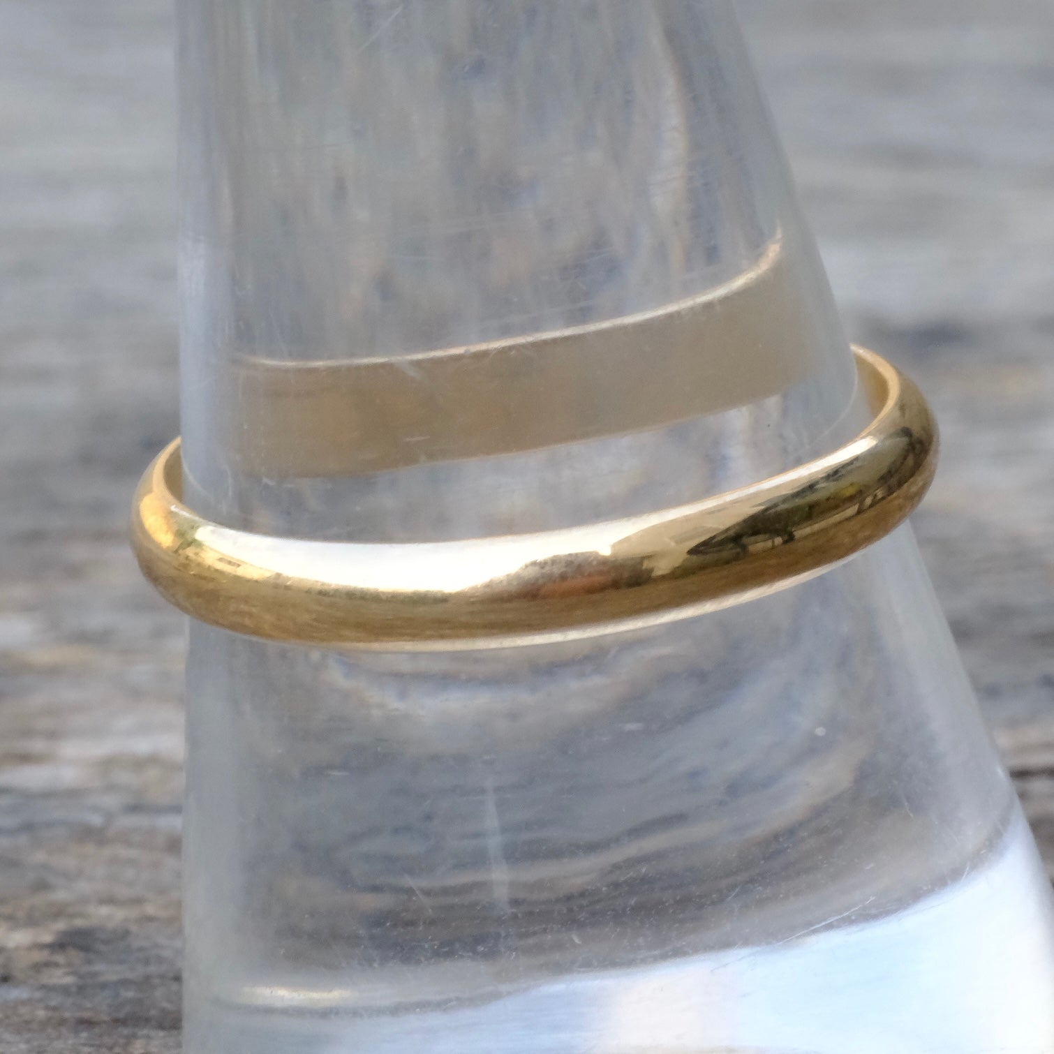 Vintage 14K Gold Band Ring 9.75