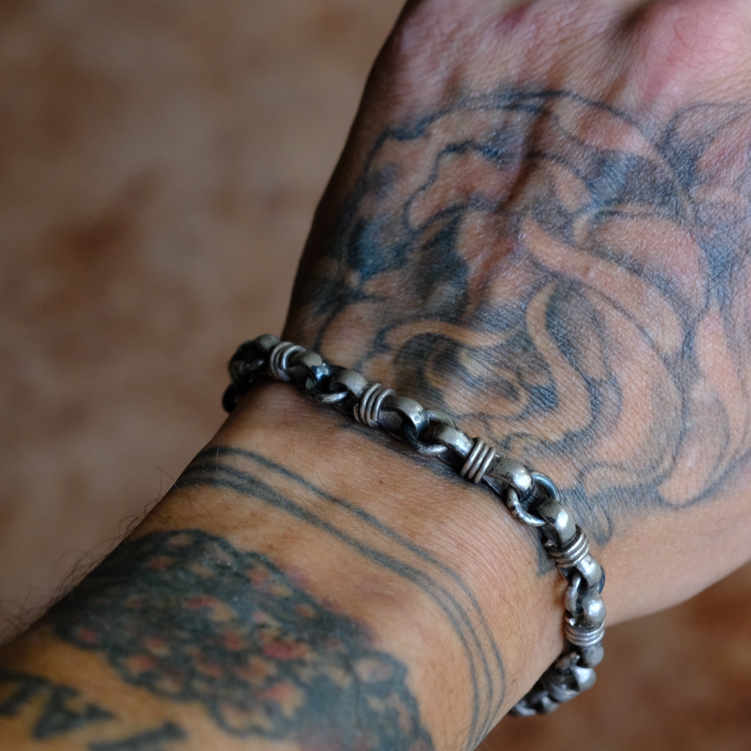 Vintage Sterling Silver Link Bracelet