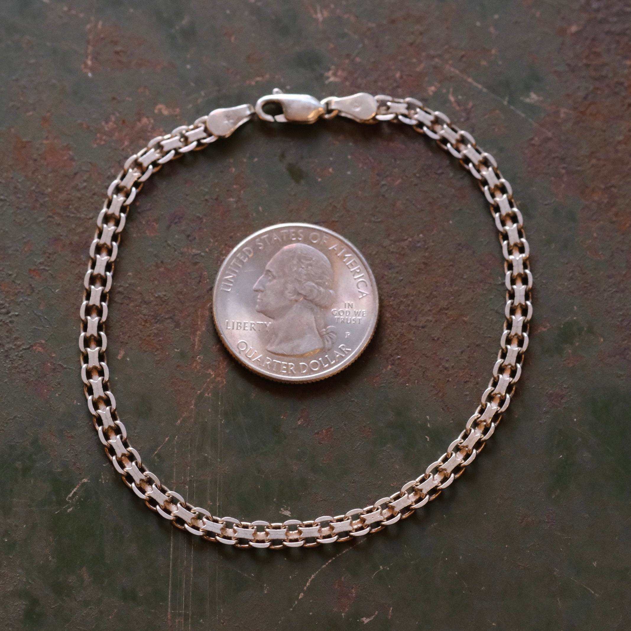 Vintage Sterling Bismark Chain Bracelet