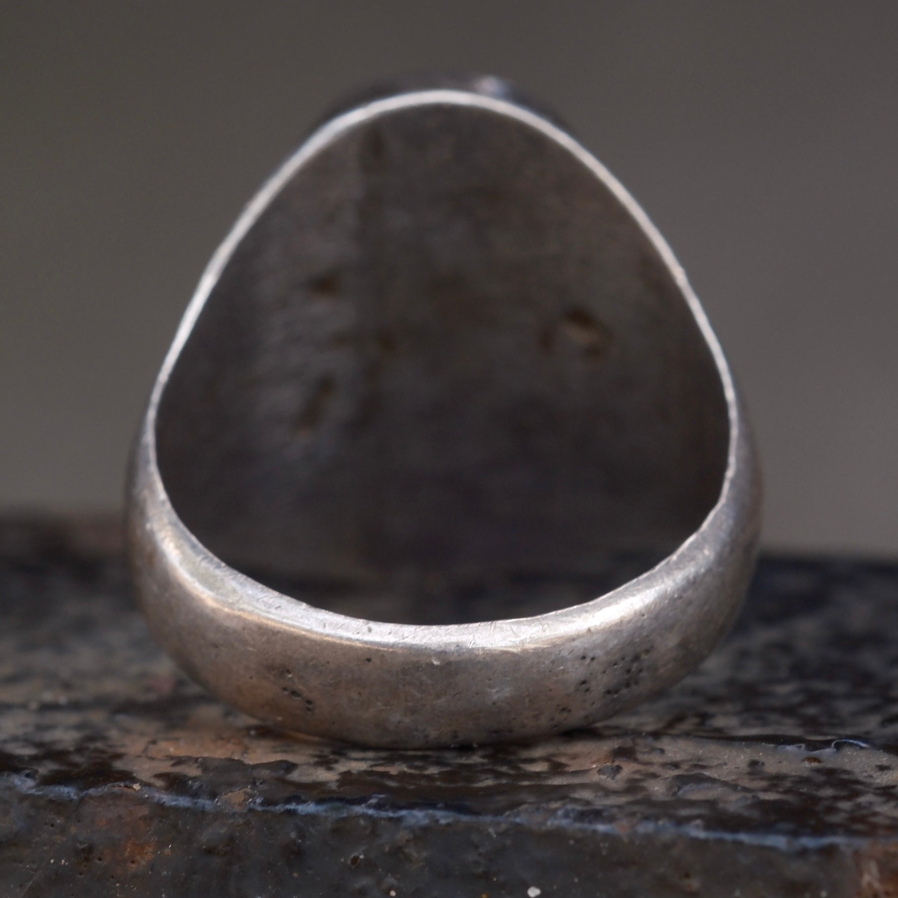 Vintage Sterling Multistone Inlay Ring 10