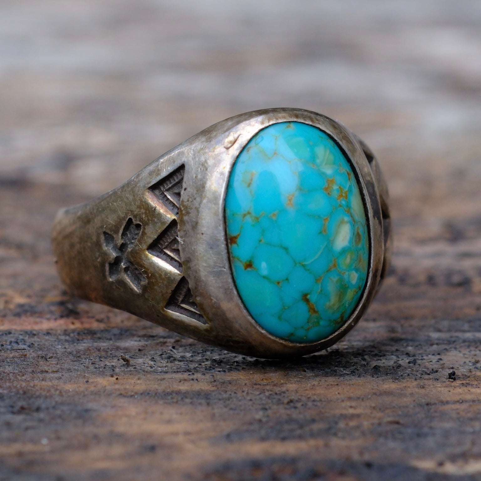 Vintage Sterling Stamped Crossed Arrows Ring 11.25