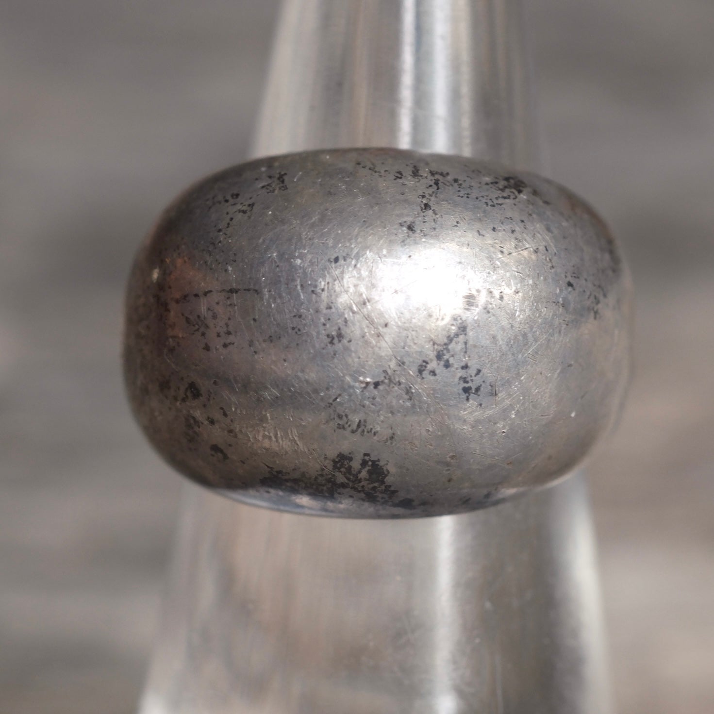 Vintage Sterling Silver Domed Ring 5.75