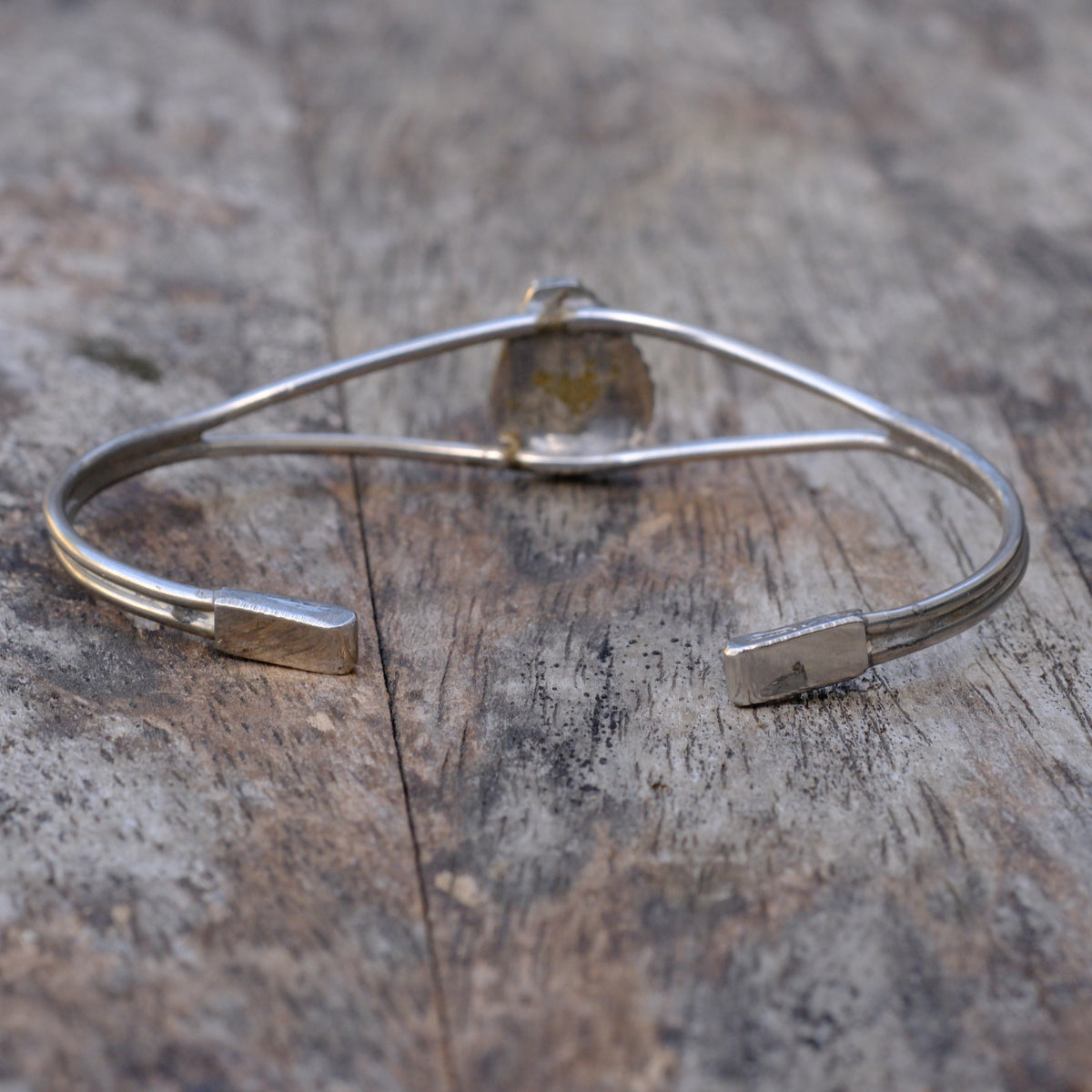 Cuff Vintage Sterling Turquoise Tear Drop Cuff Bracelet