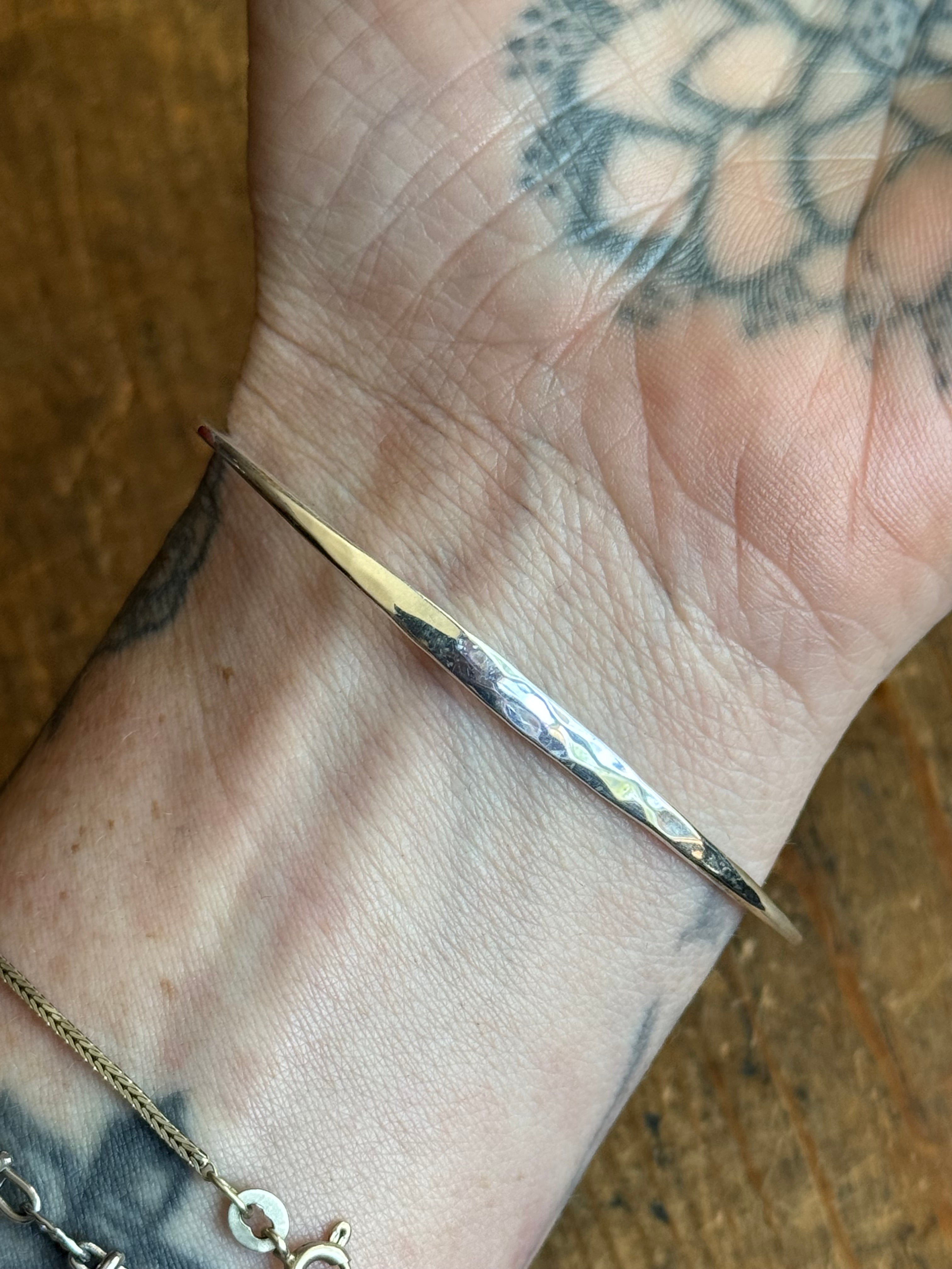Vintage Sterling Silver Hook Clasp Bracelet