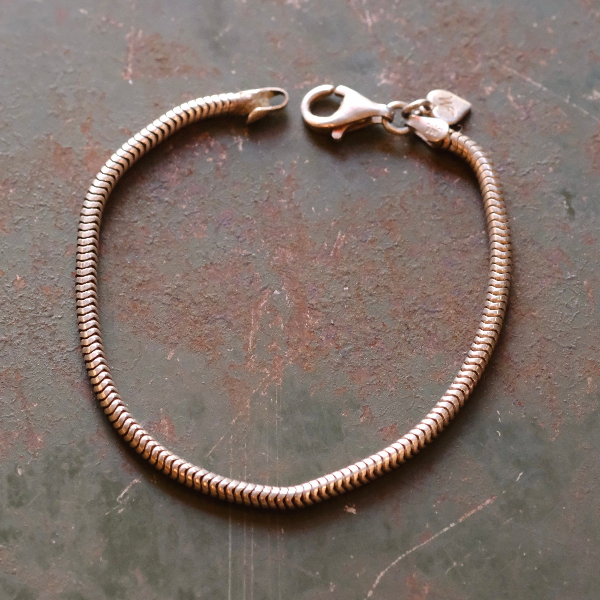 Vintage Sterling Snake Chain Bracelet