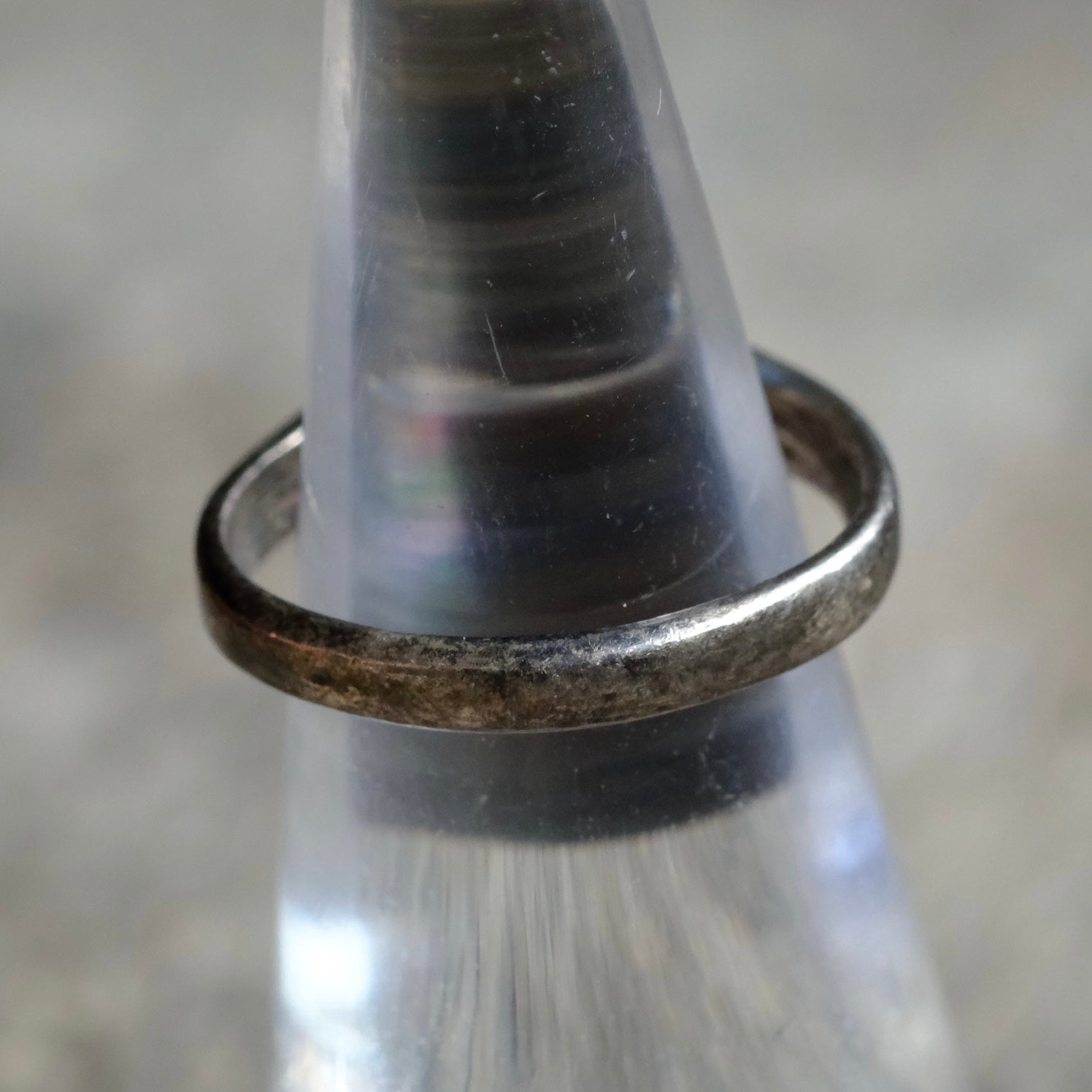 Older Vintage Sterling Turquoise Inlay Ring 4