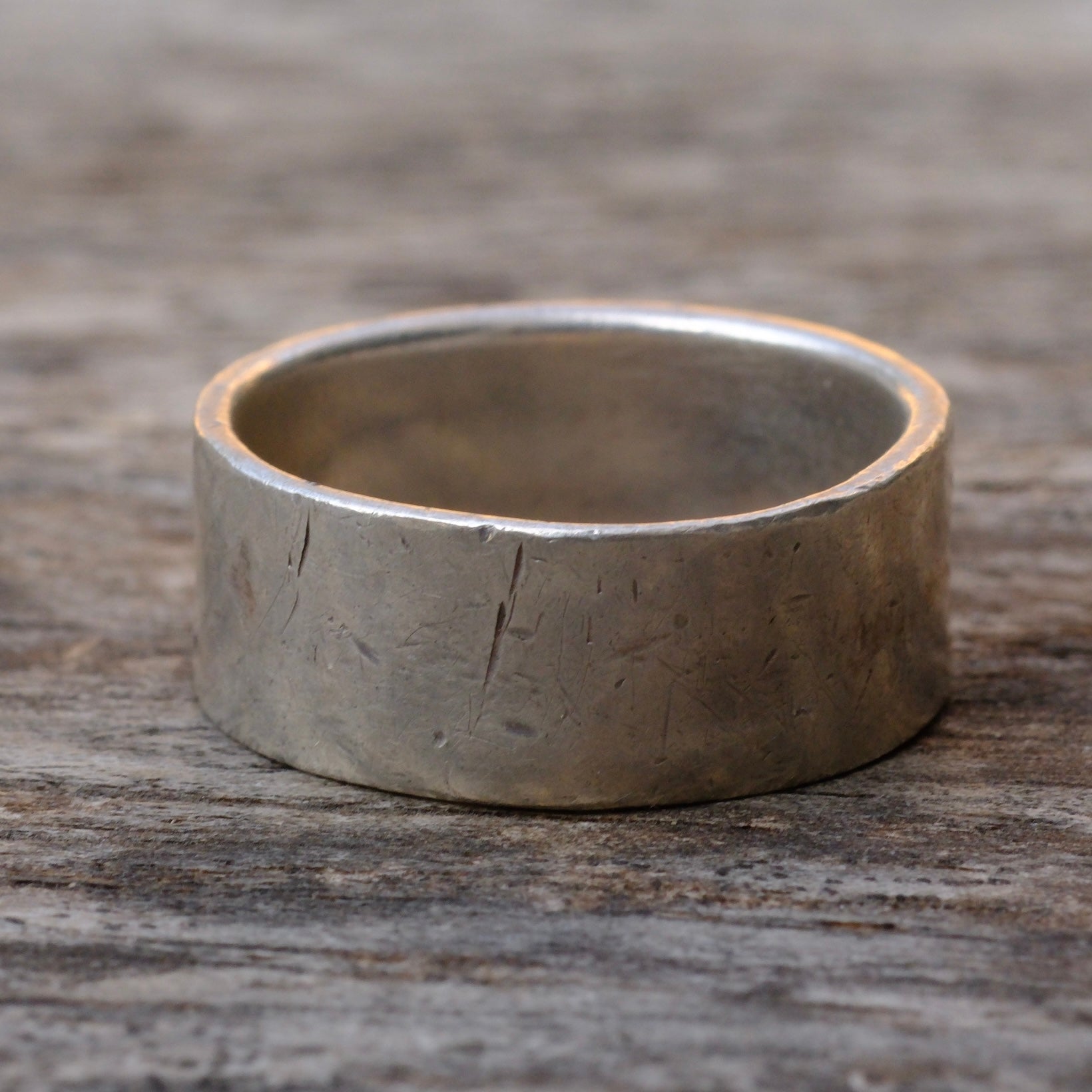 Vintage Sterling Silver Cross Band Ring 9.75
