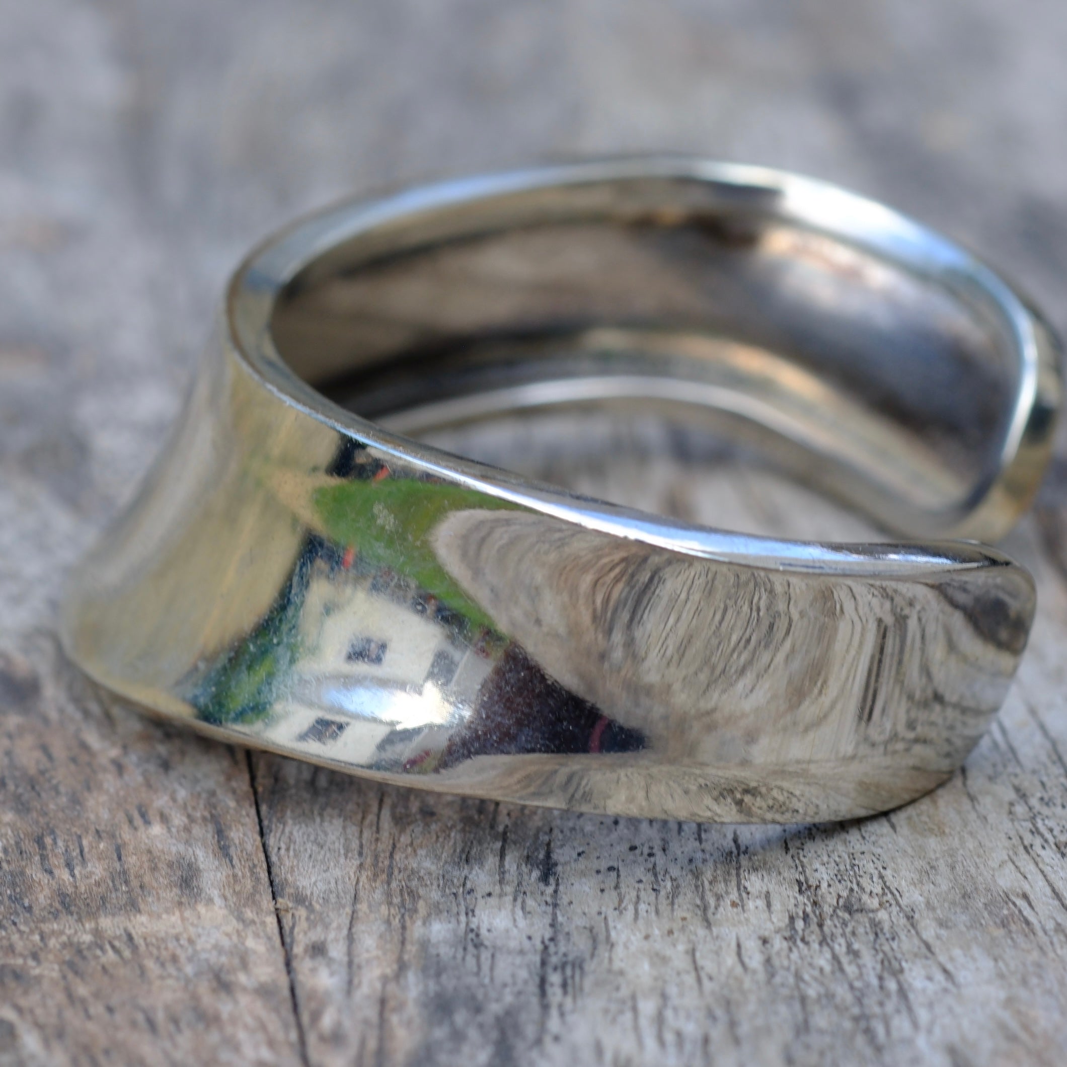 Vintage Sterling Silver Wide Cuff Bracelet