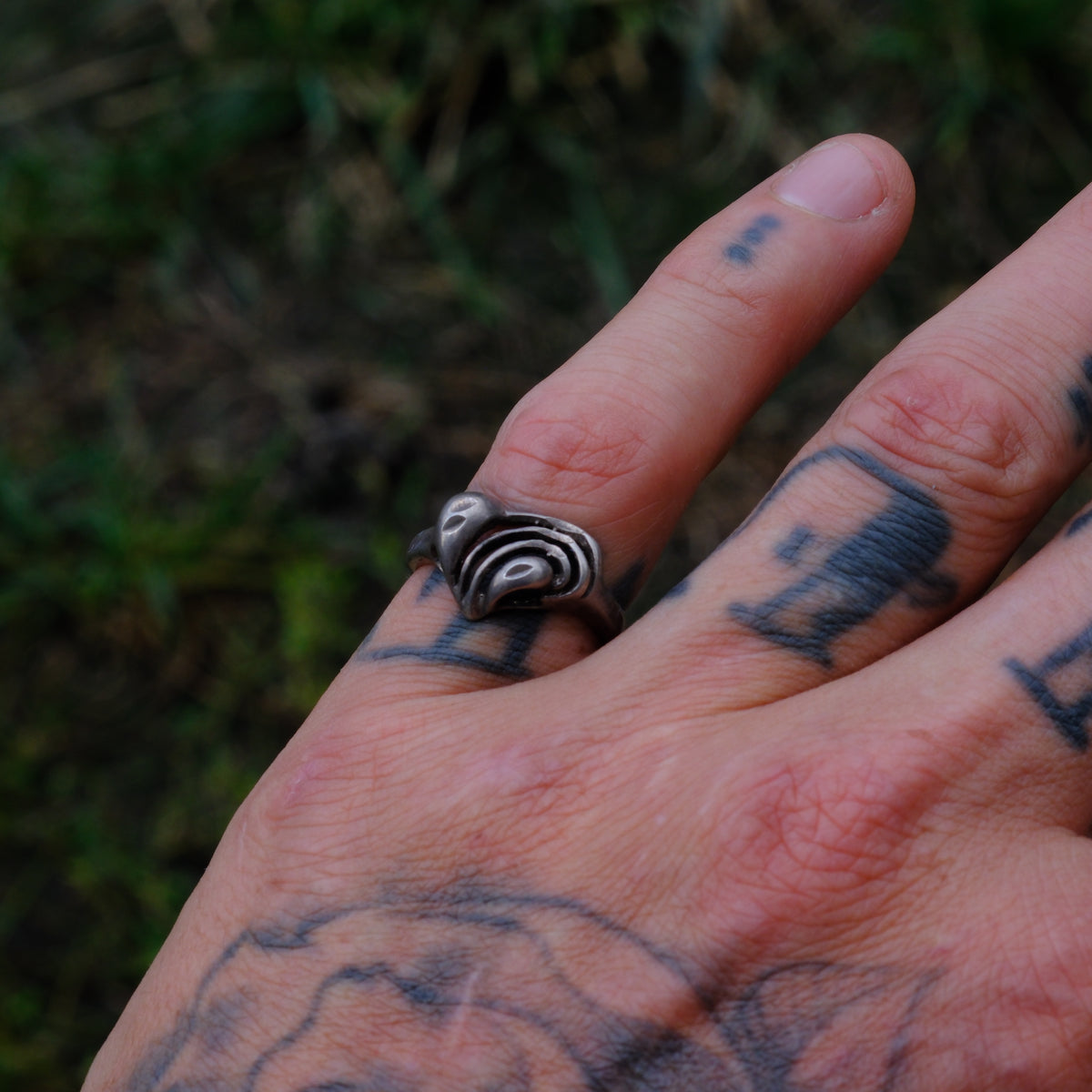 Vintage Sterling Silver Heart Ring 6.25