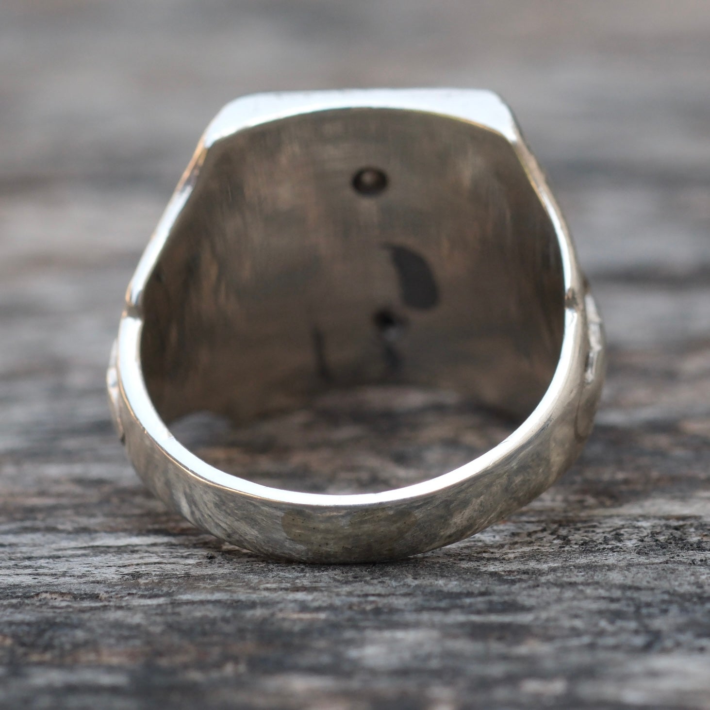 Vintage Sterling Silver Signet Ring 8.25