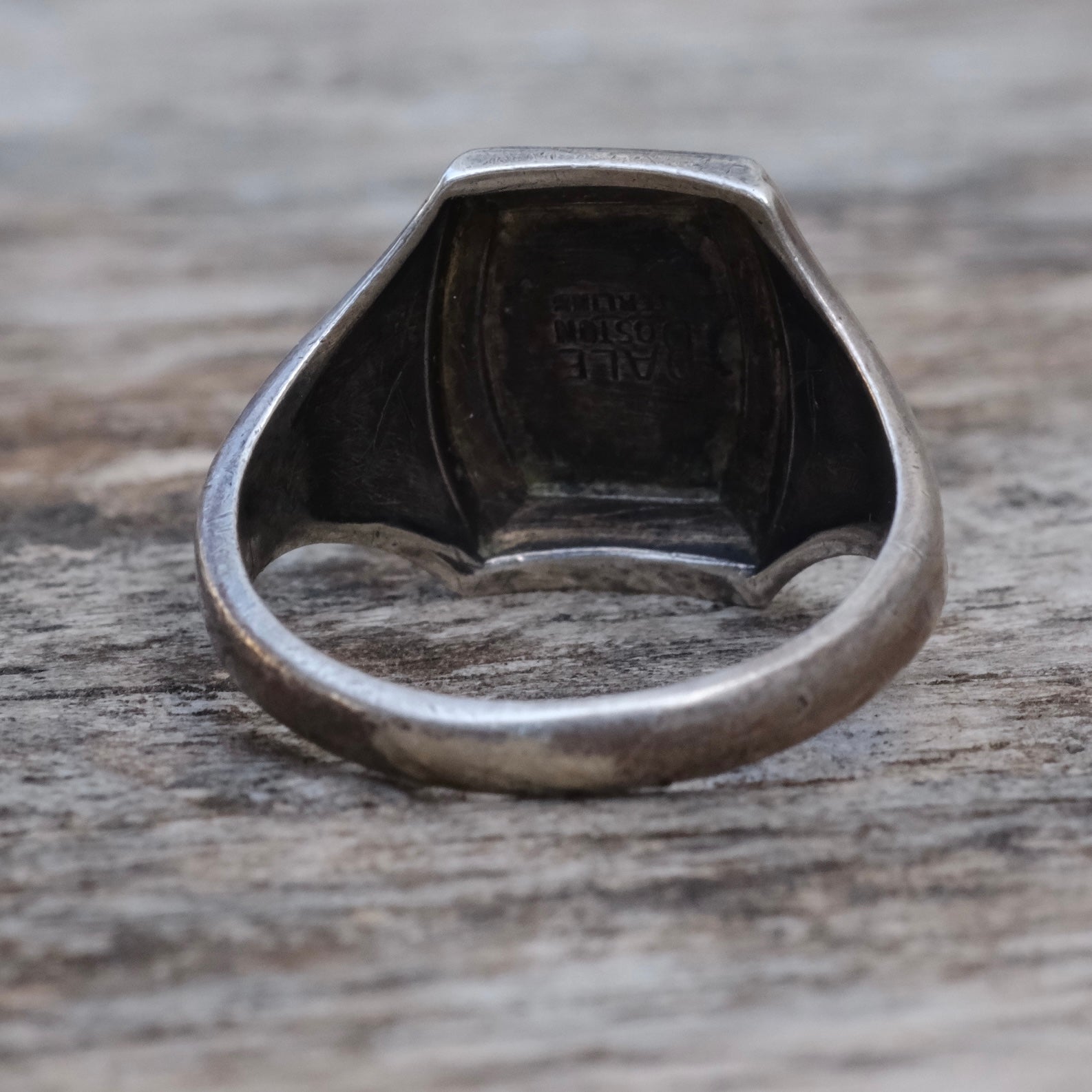 Vintage Sterling Silver GGS 1952 Signet Ring 7.25