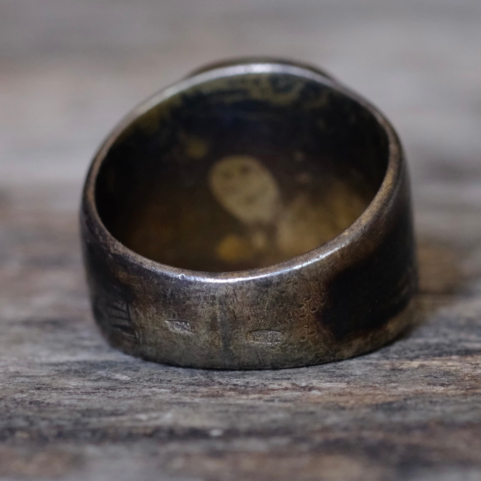 Vintage Sterling Silver Signet Ring 6.25