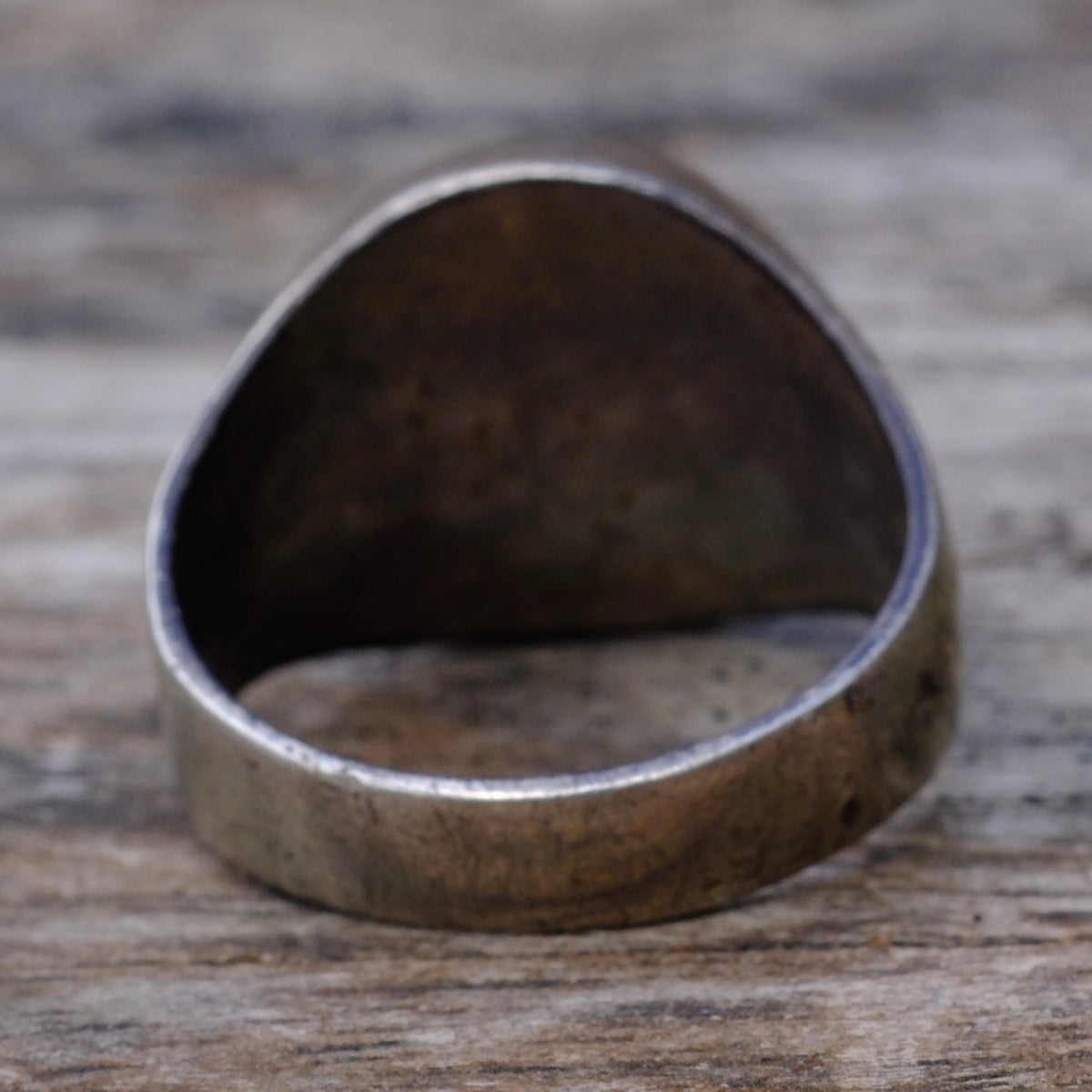 Vintage Sterling Multi Stone Inlay Ring 9.75