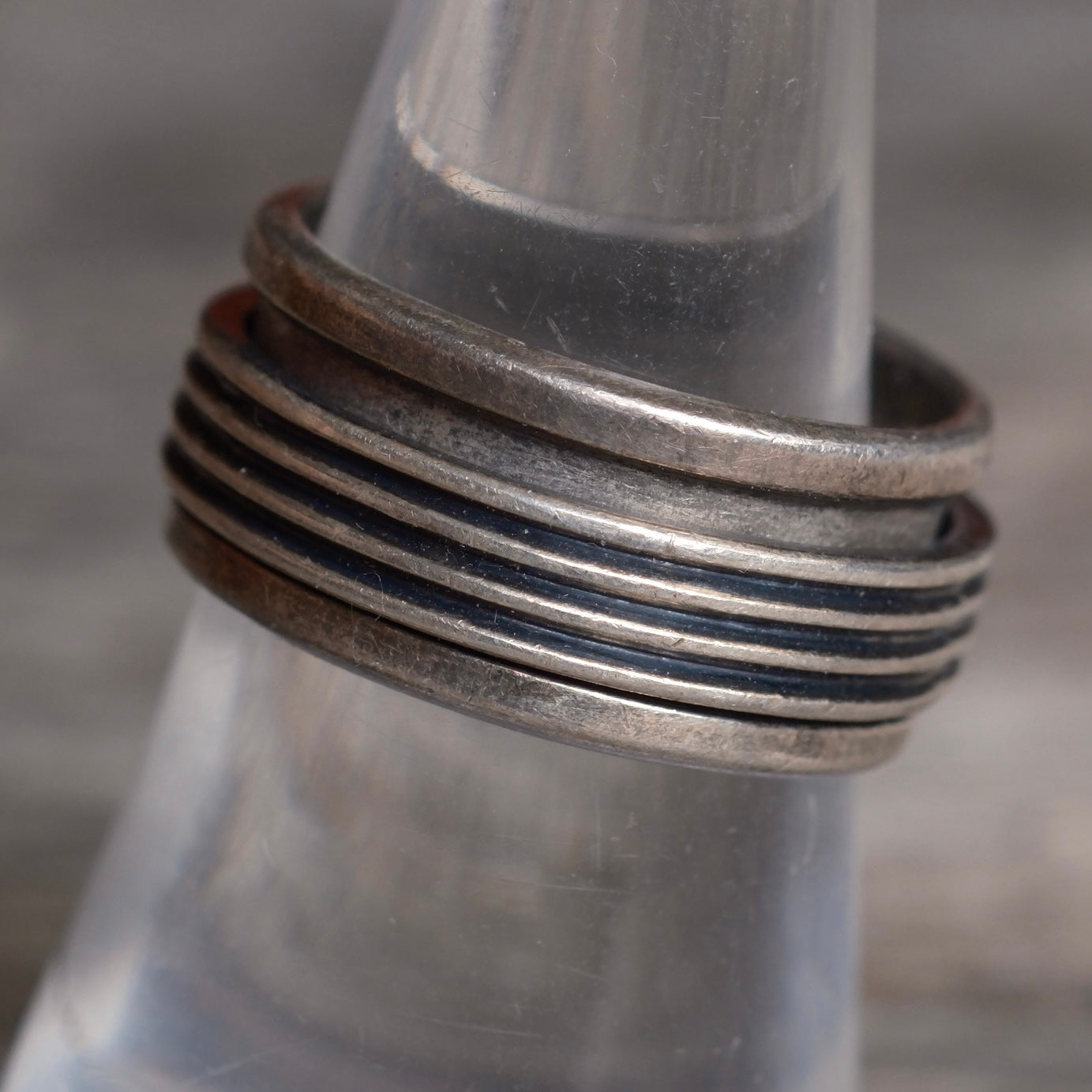 Vintage Sterling Silver Spinner Ring 8.25
