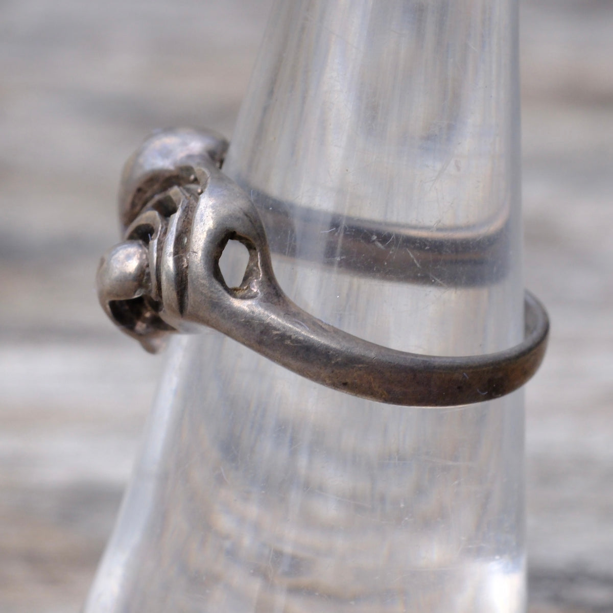 Vintage Sterling Silver Heart Ring 6.25