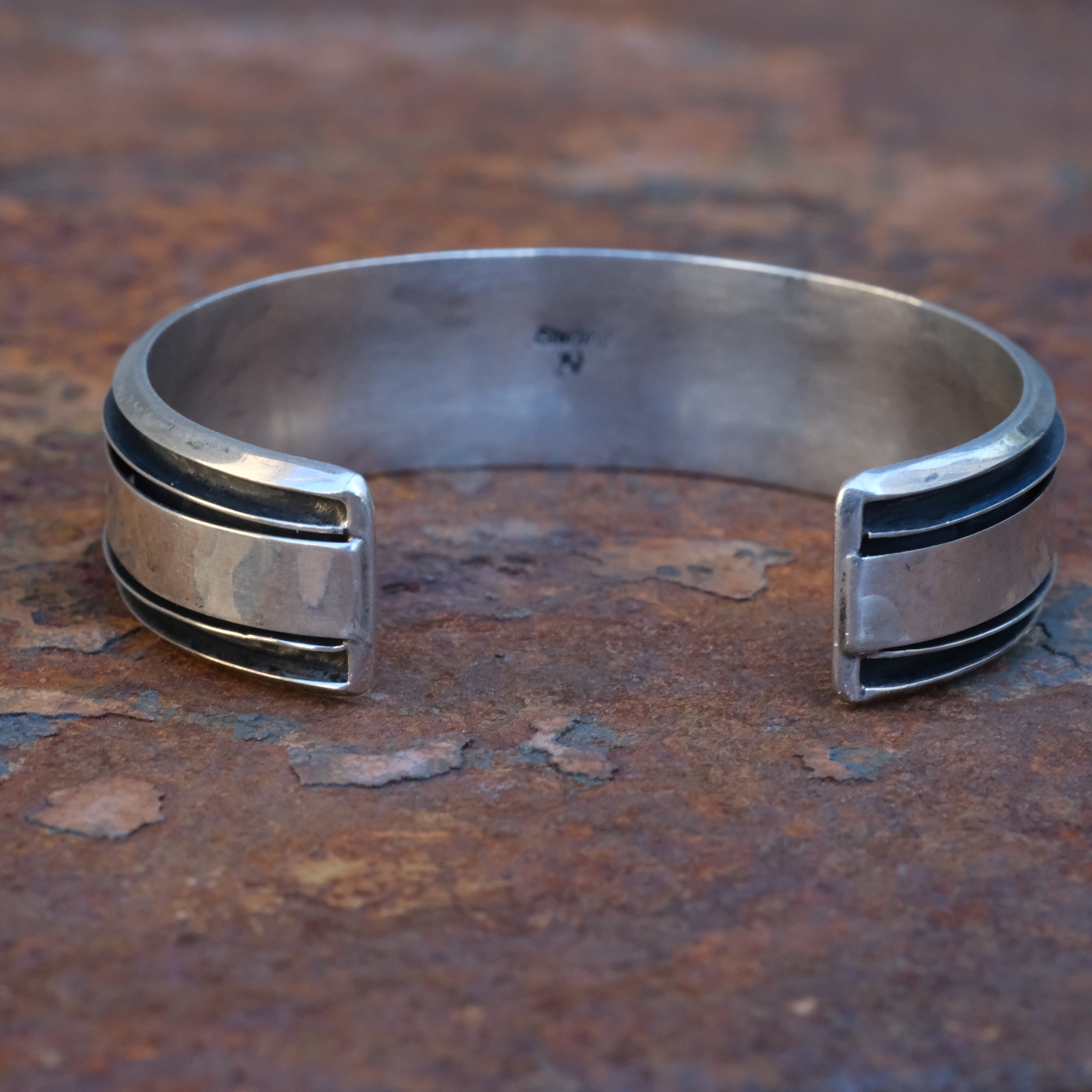 Vintage Sterling 8-Stone Turquoise Cuff Bracelet
