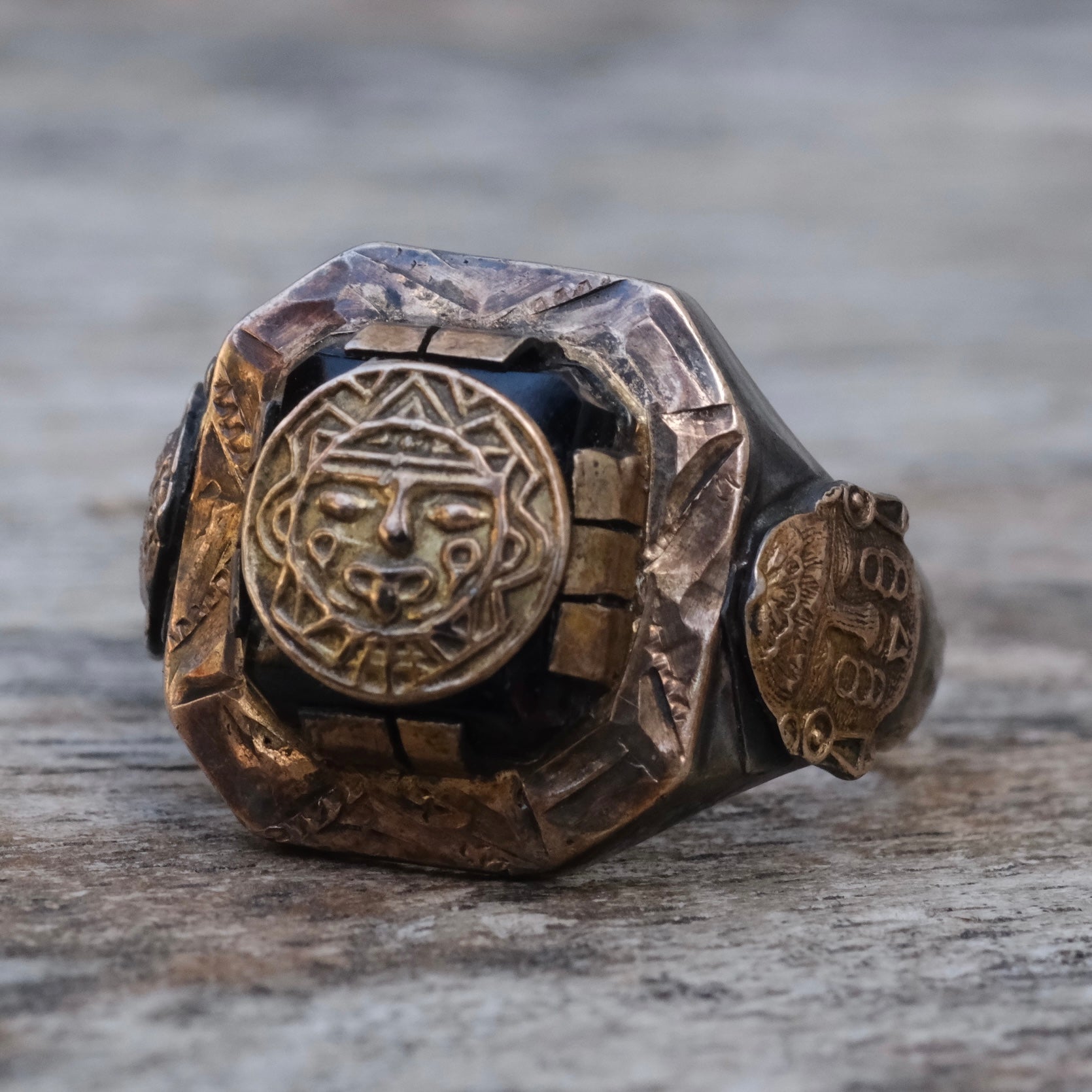 Vintage Mexican Biker Souvenir Ring 9