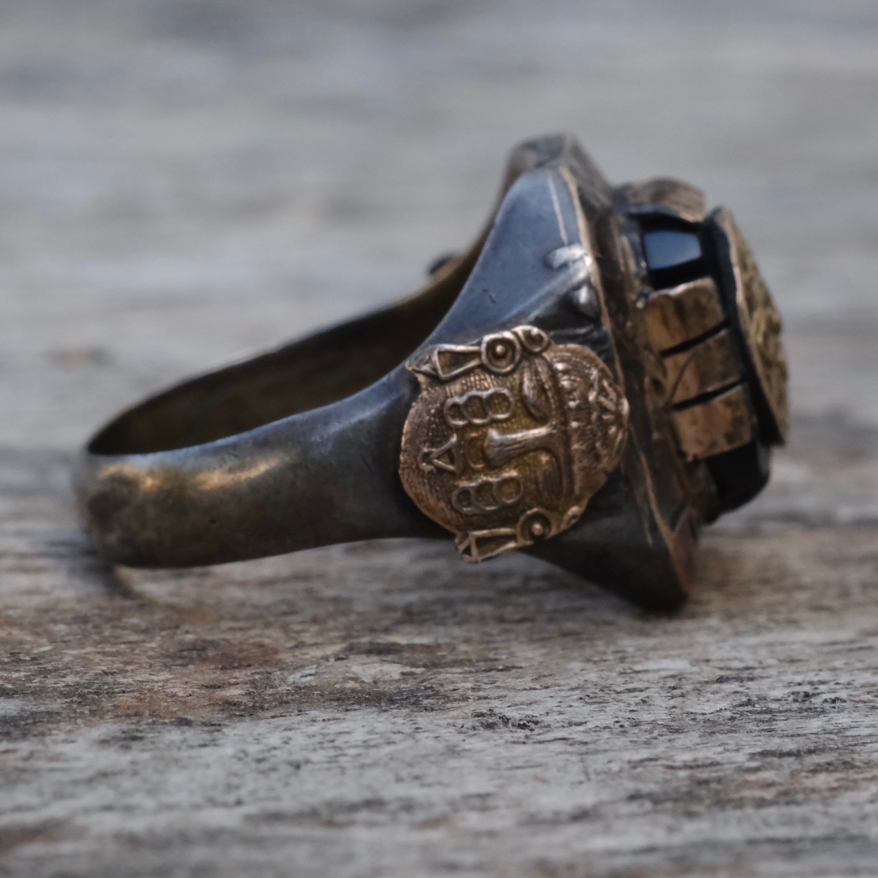 Vintage Mexican Biker Souvenir Ring 9