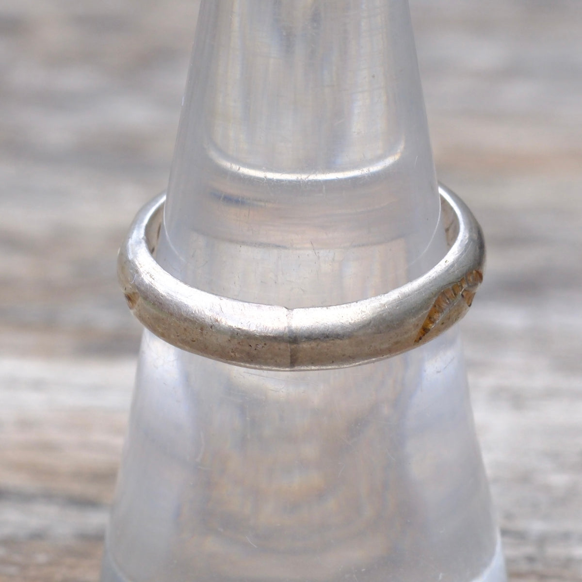 Vintage Sterling Stamped Band Ring 7