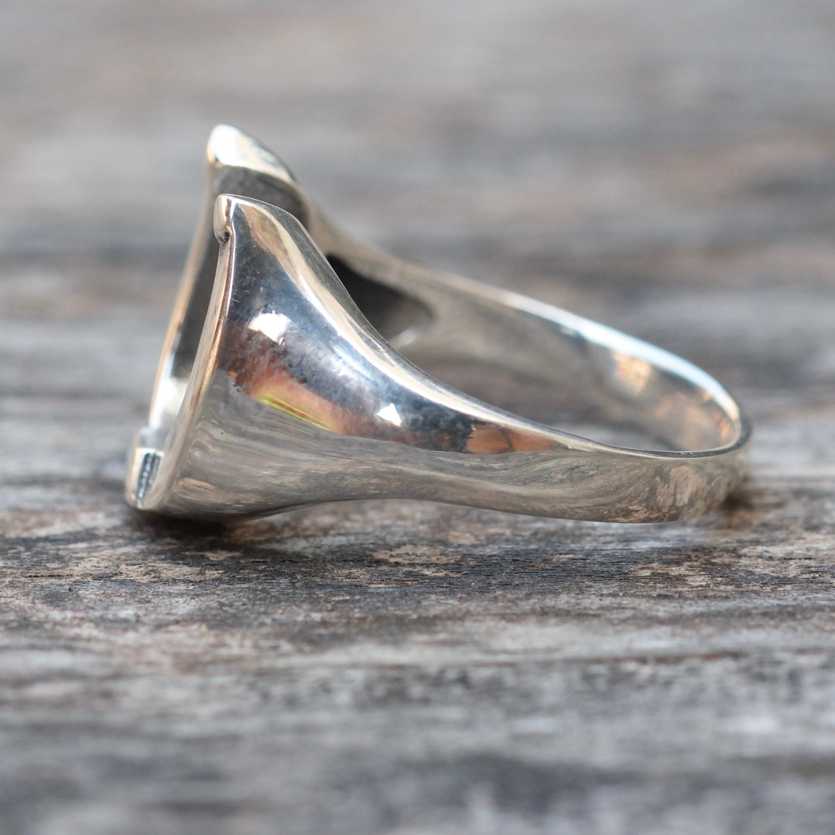 Vintage Sterling Silver Lucky Horseshoe Ring 8.25