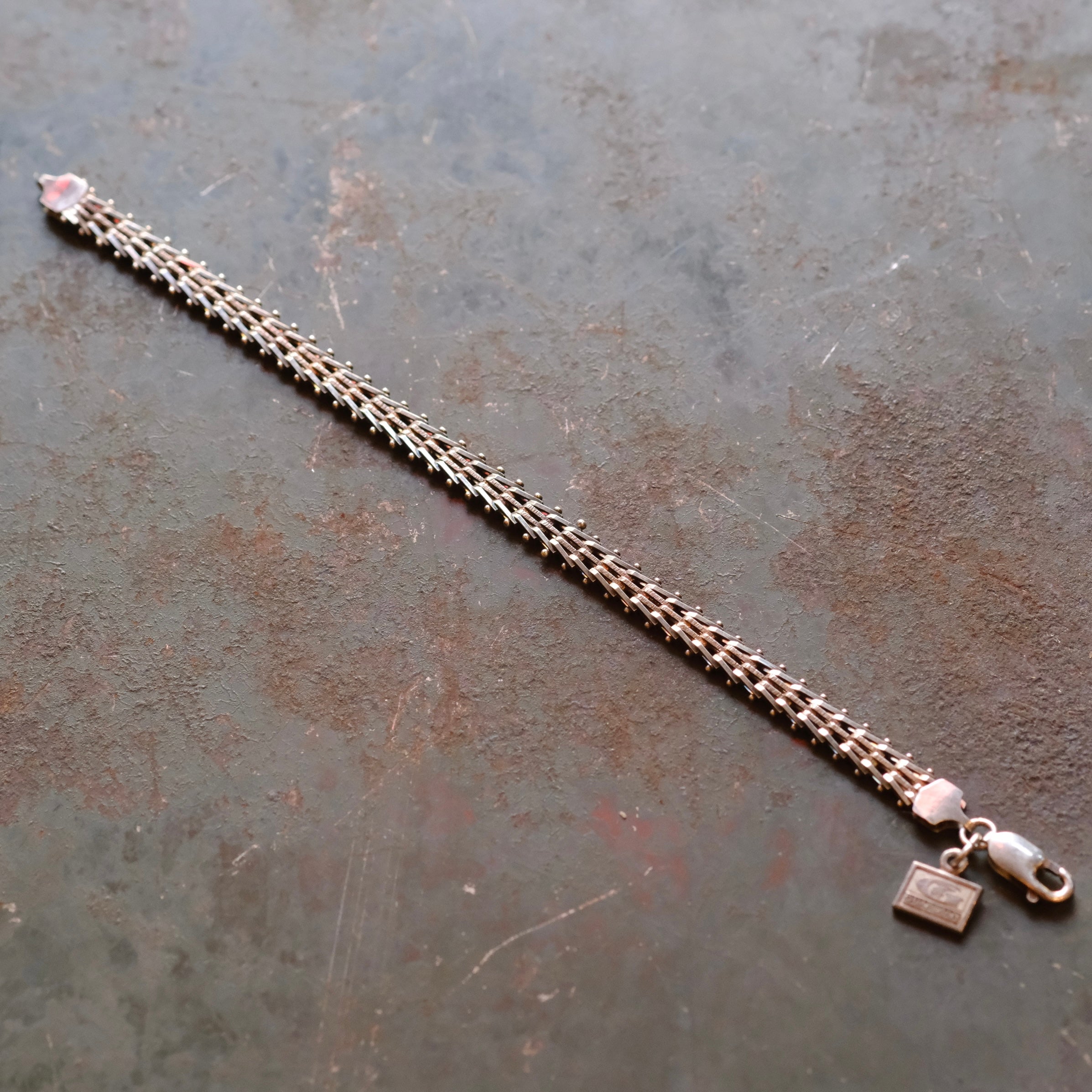 Vintage Sterling Silver Arrowlink Bracelet