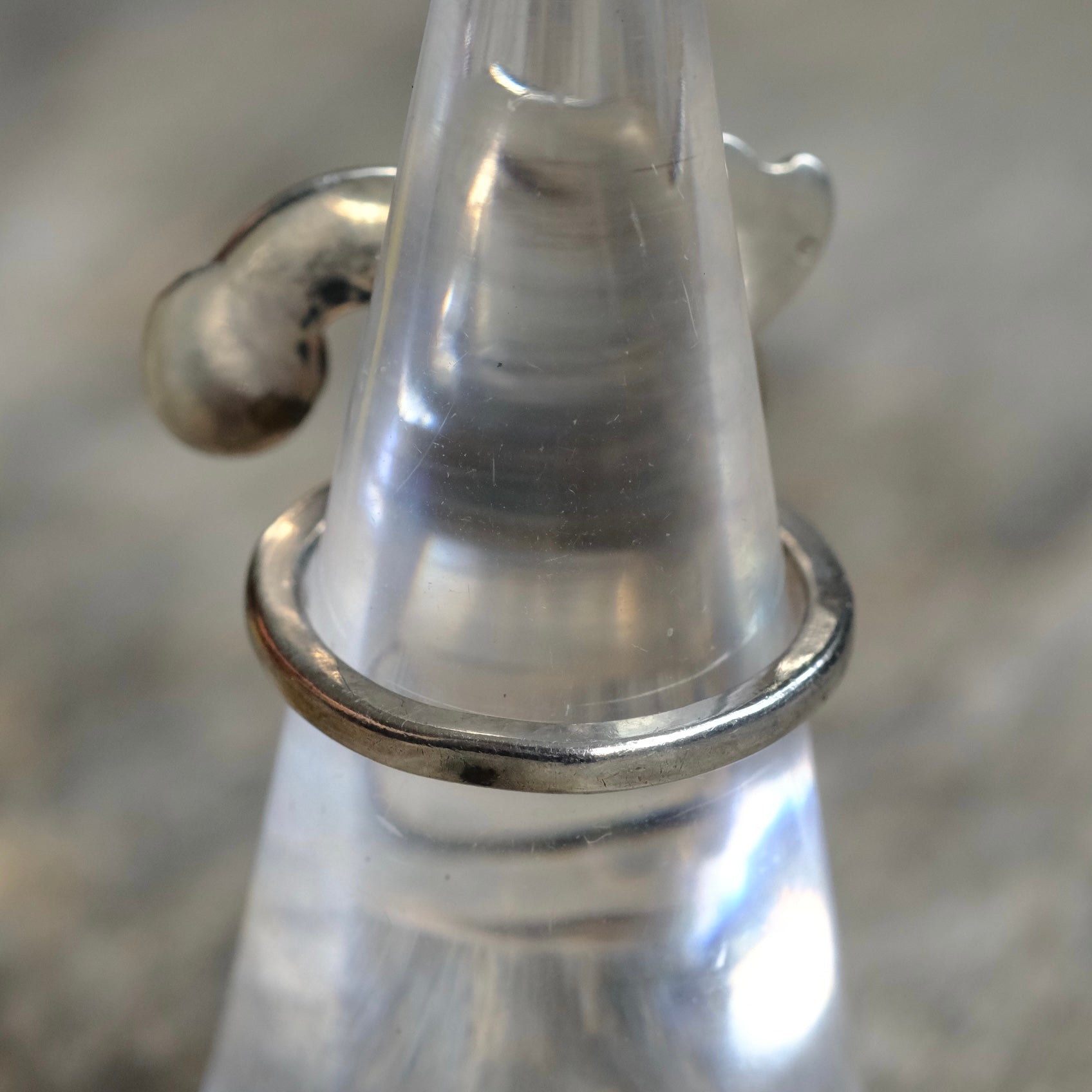 Vintage Sterling Abstract Ring 5.5