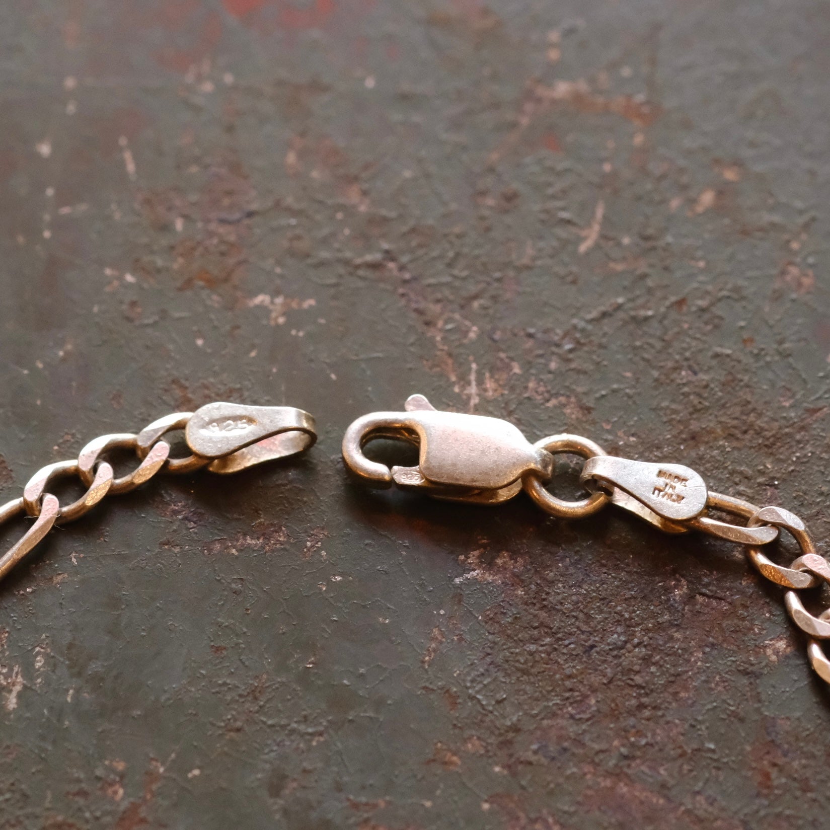 Vintage Sterling Figaro Chain Bracelet