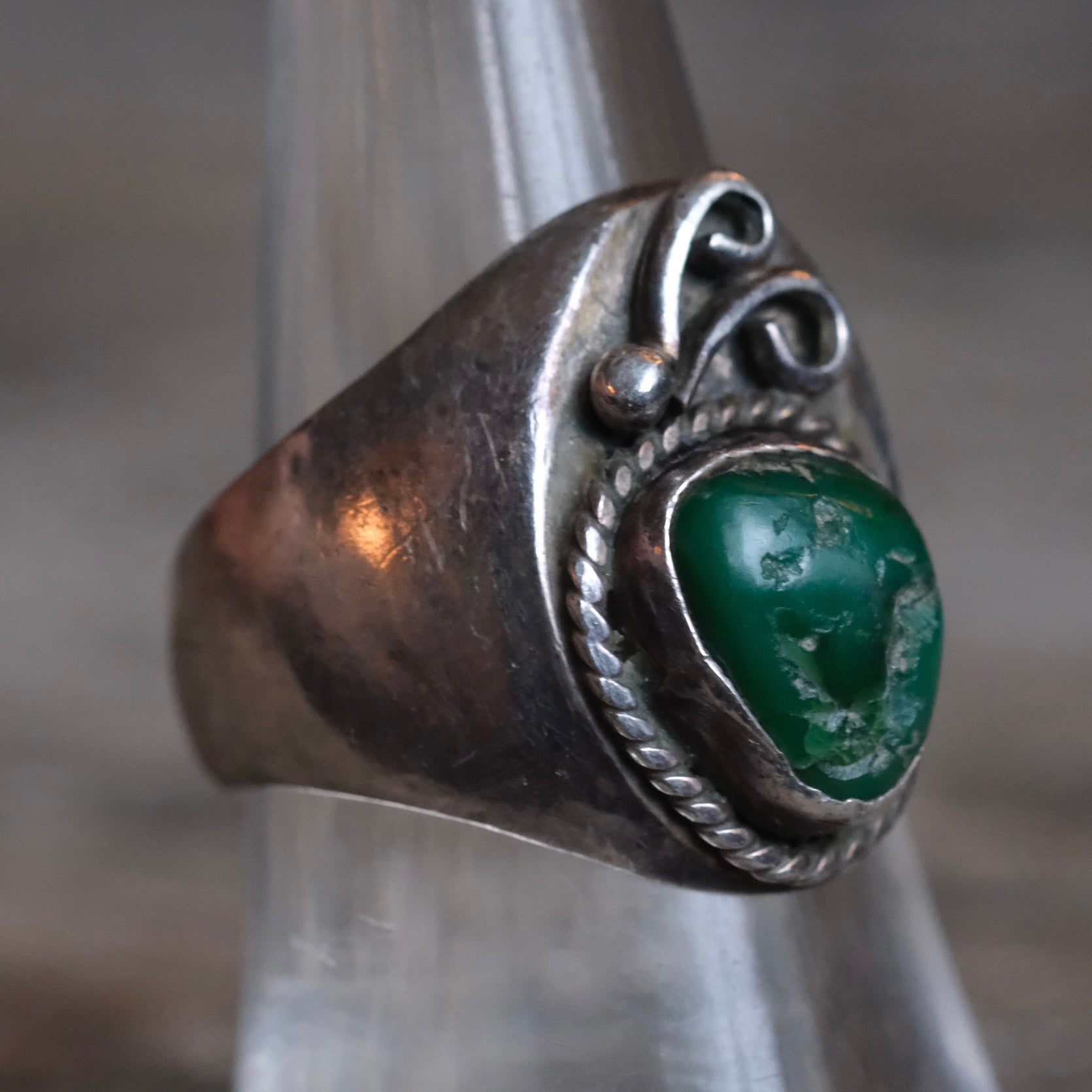 Vintage Sterling Turquoise Ring 8