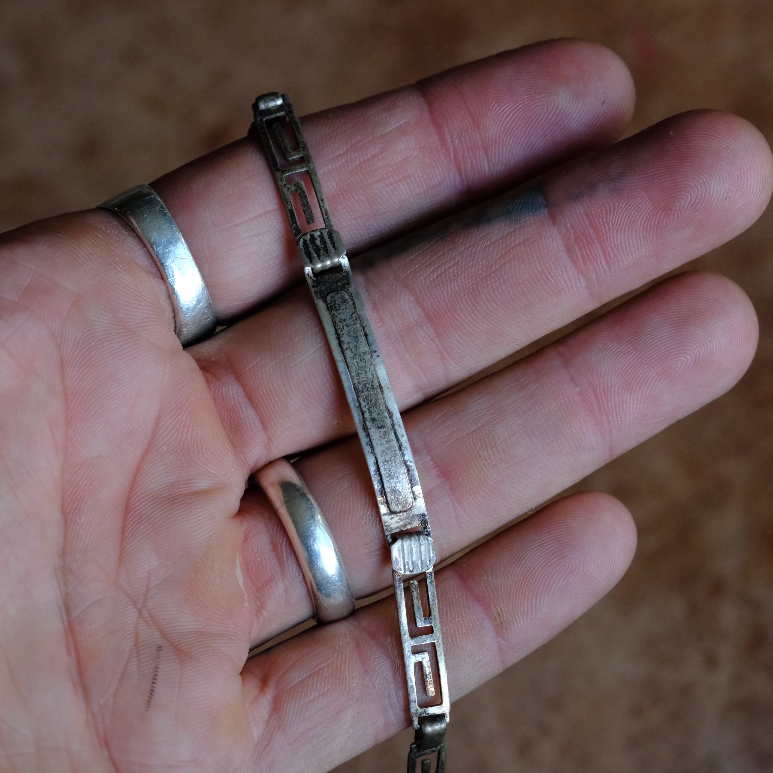 Vintage Sterling Silver Chain Link Bracelet