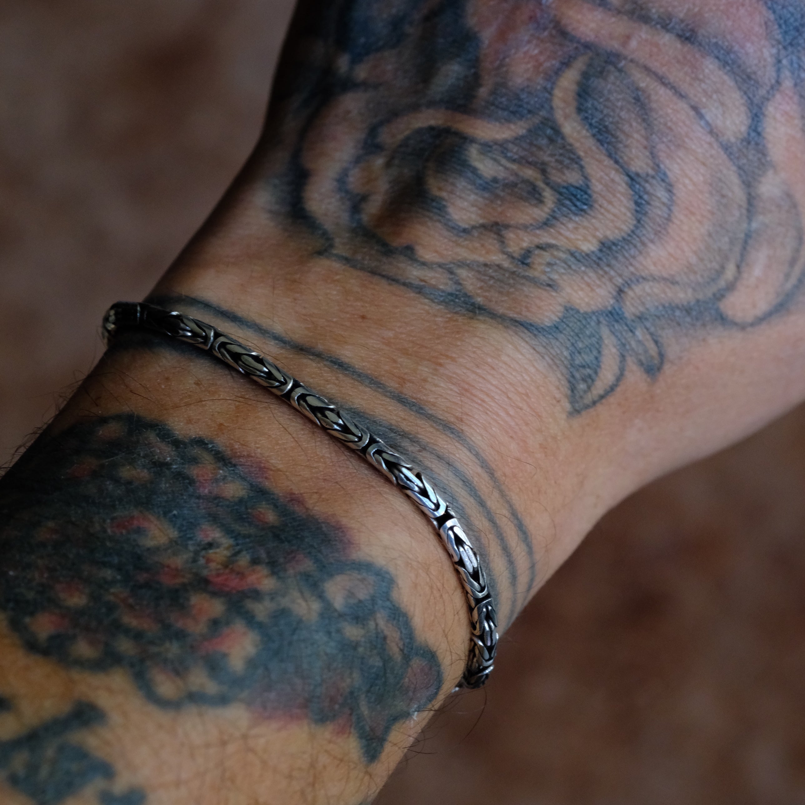 Vintage Sterling Silver Byzantine Bracelet