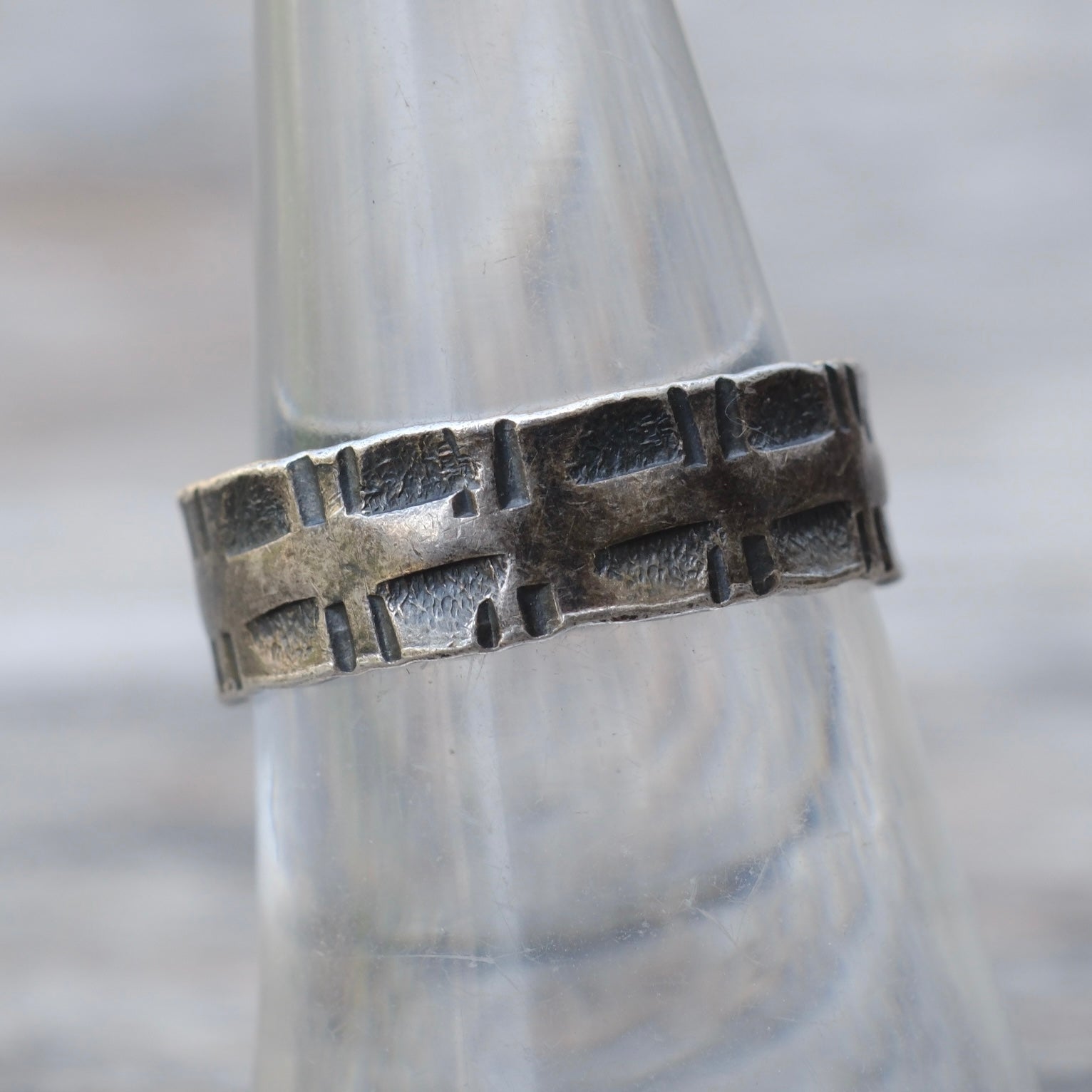 Vintage Sterling Silver Band Ring 7.25