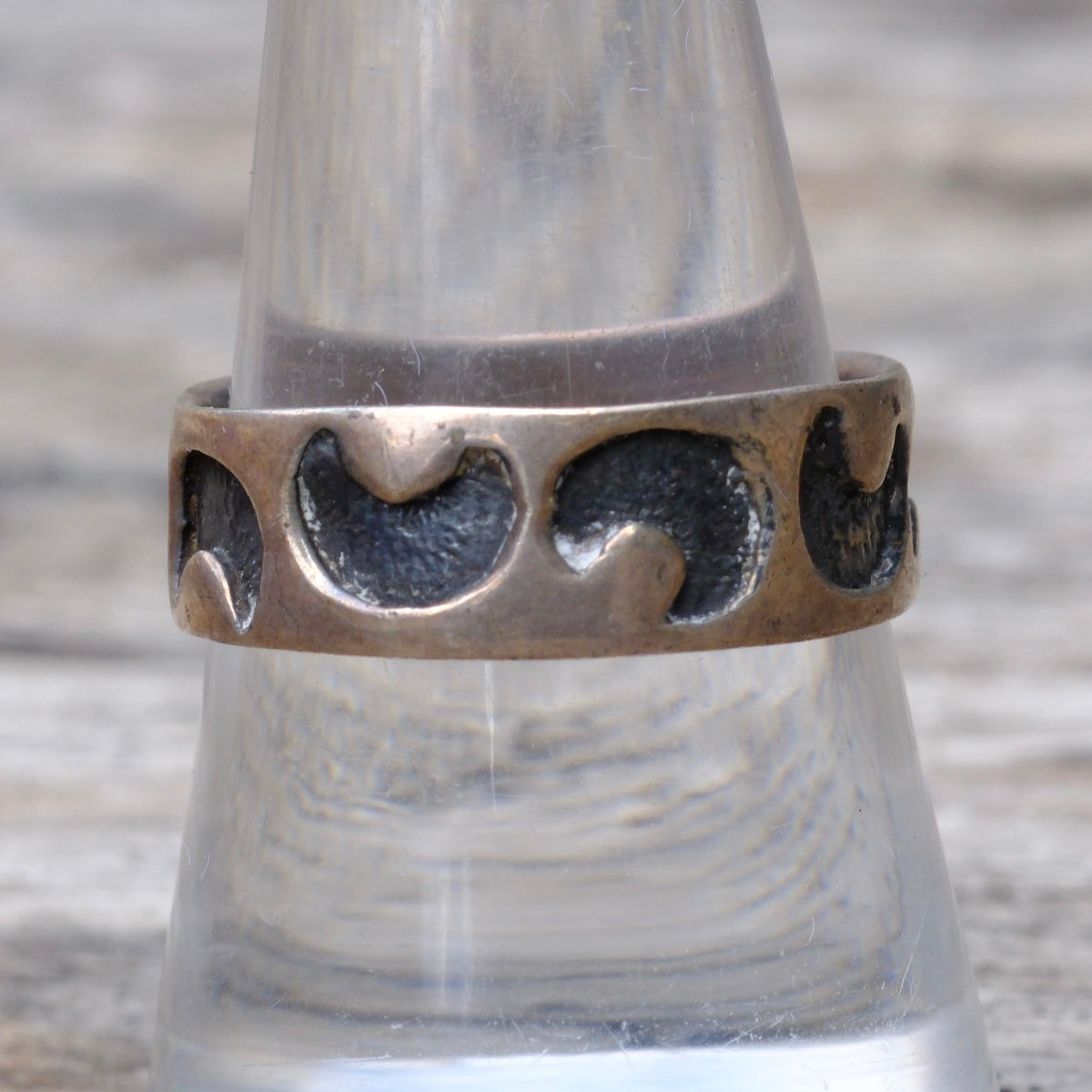 Vintage Sterling Stamped Band Ring 9