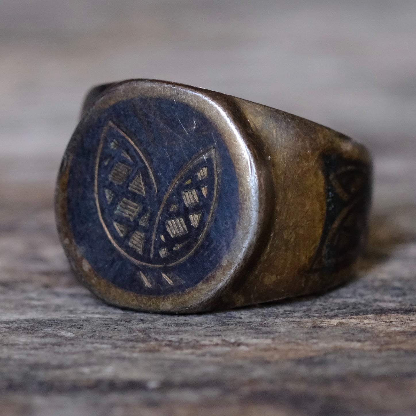 Vintage Sterling Silver Signet Ring 6.25