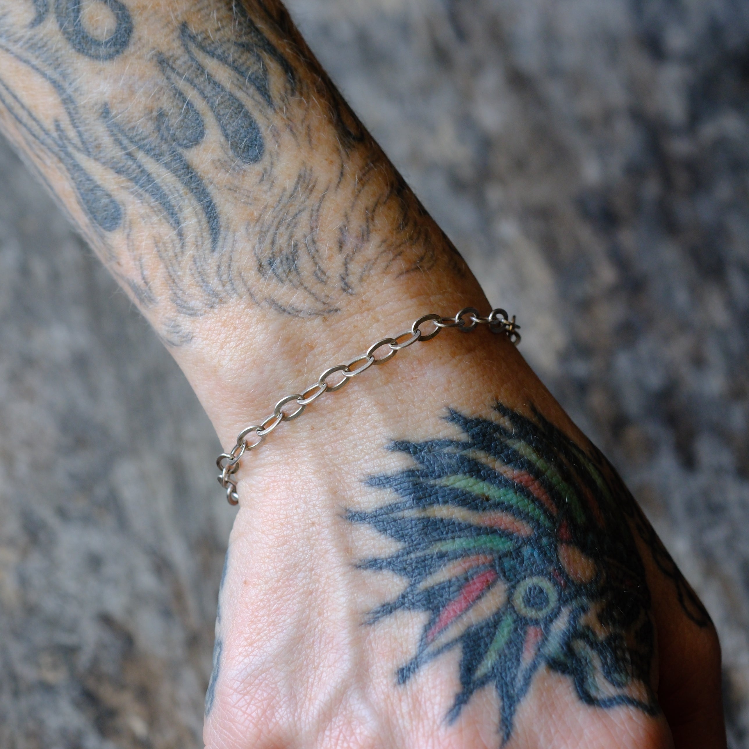 Vintage Sterling Silver Link Bracelet
