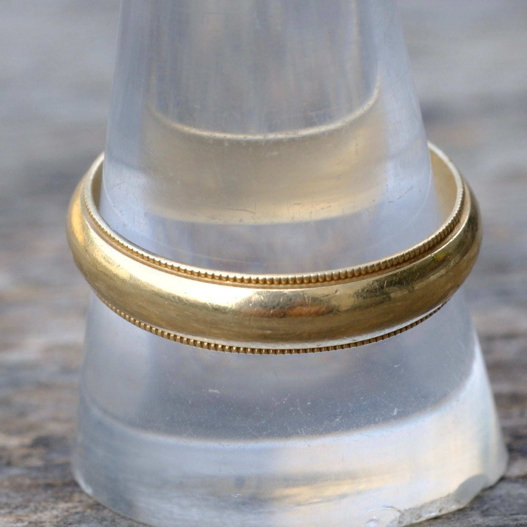 Vintage 14K Gold Band Ring 10.75