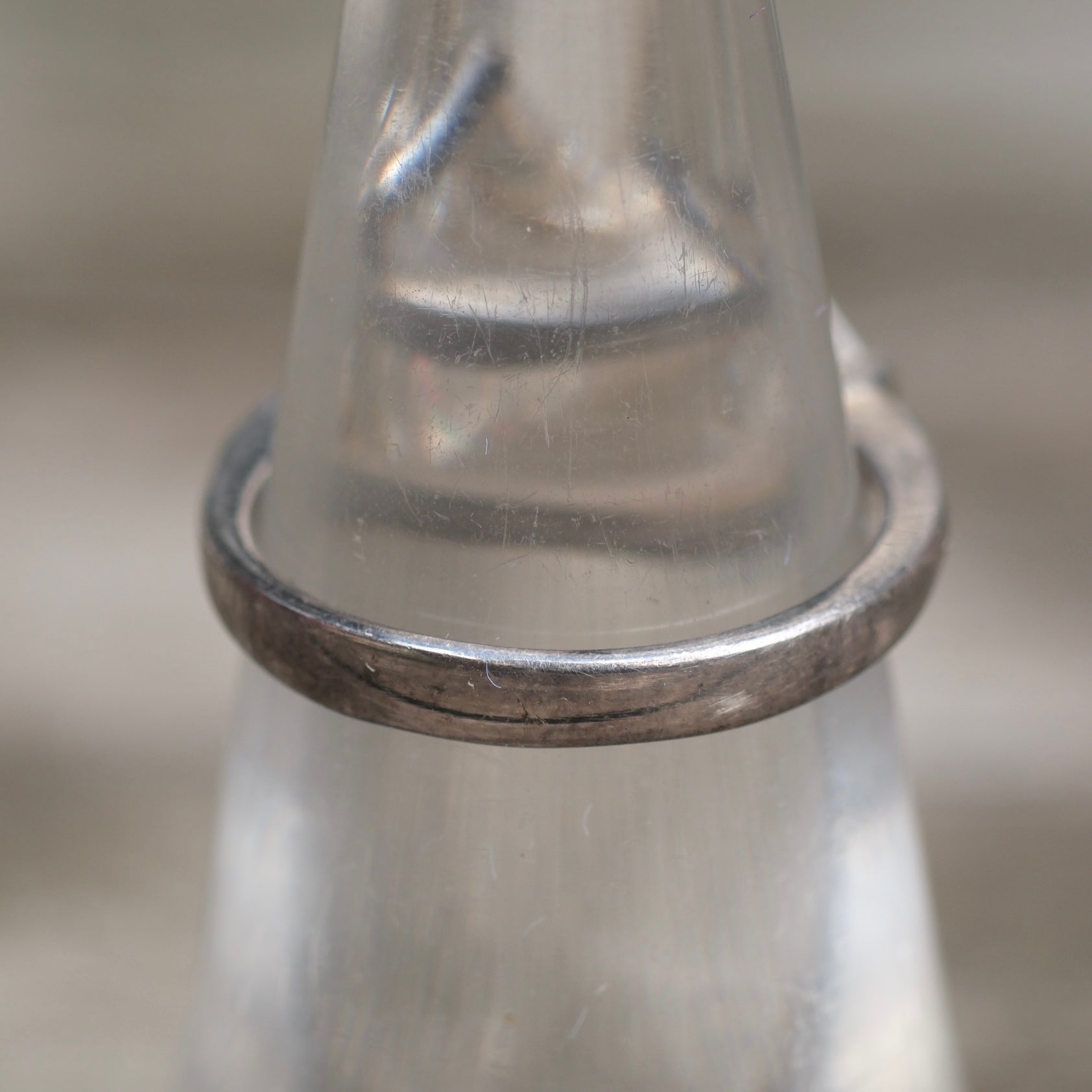 Vintage Sterling CZ Cocktail Ring 6