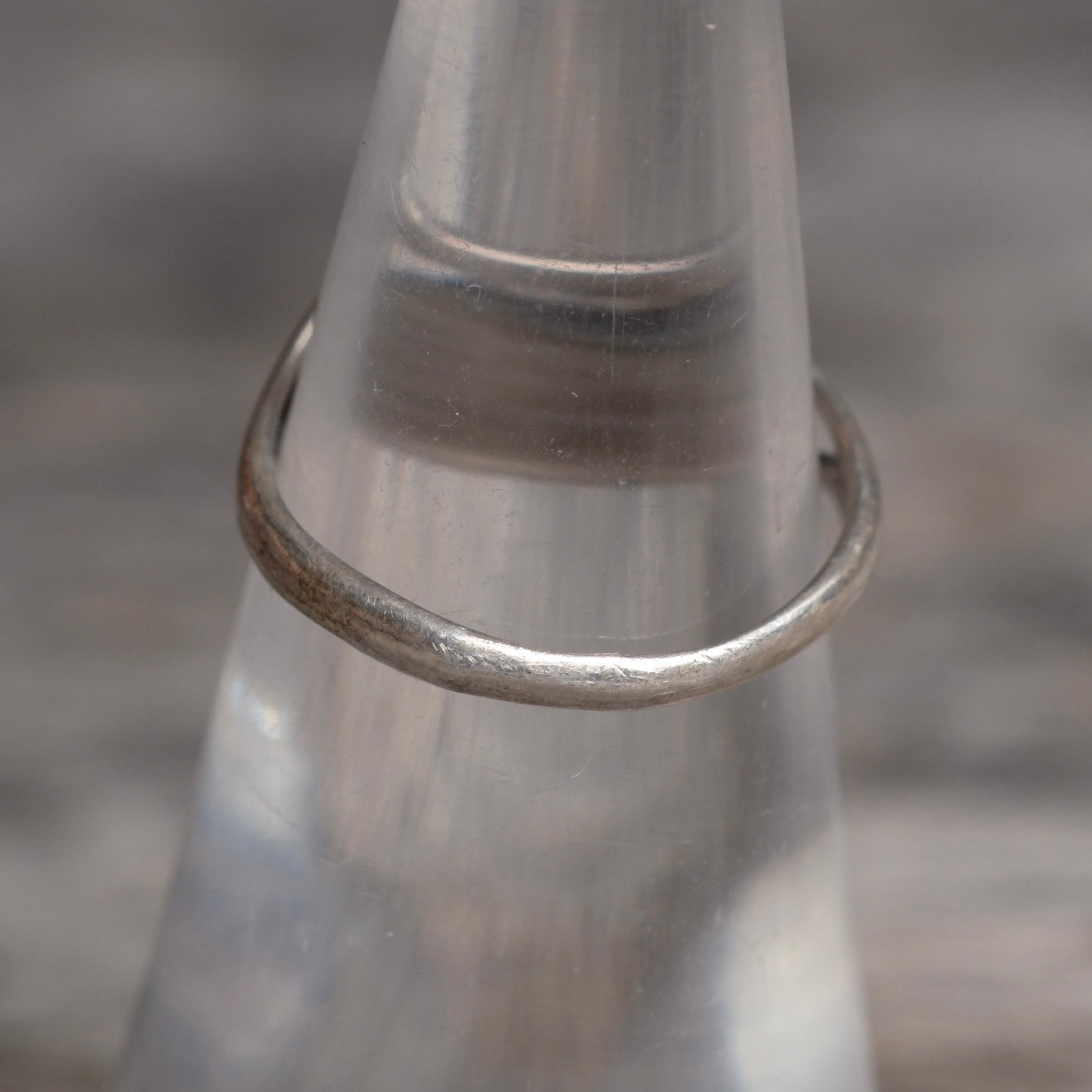 Vintage Sterling Silver Modernist Band Ring 5.75