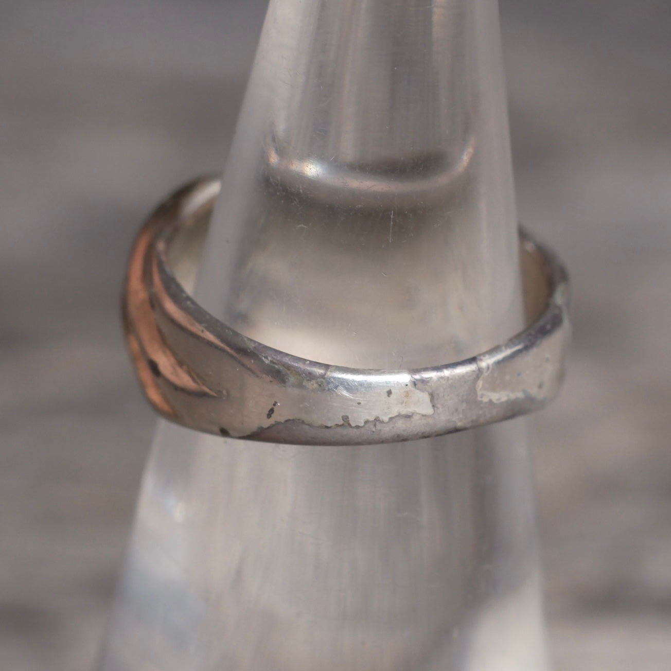 Vintage Sterling Silver Modernist Ring 6