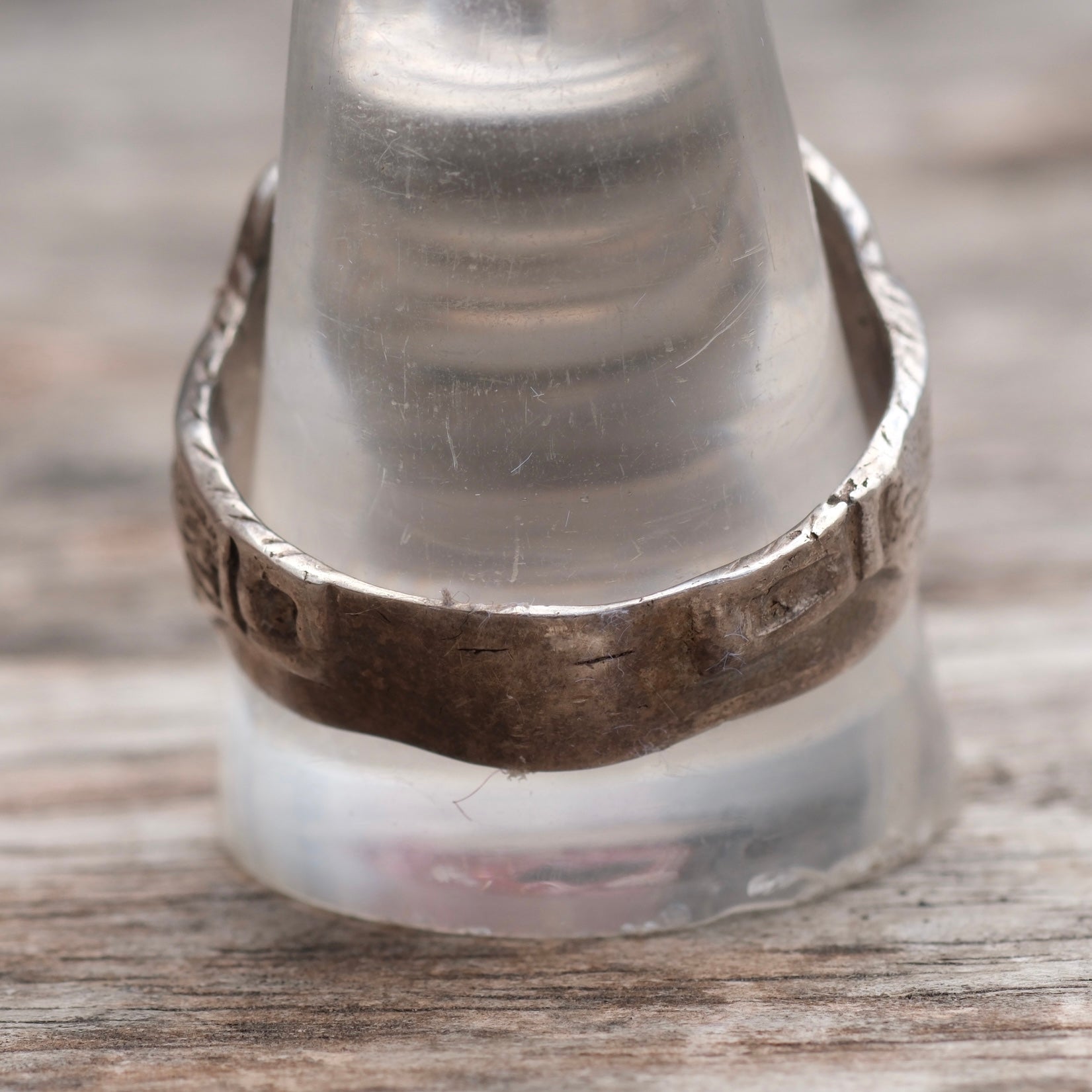 Vintage Sterling Silver Saddle Ring 12.75