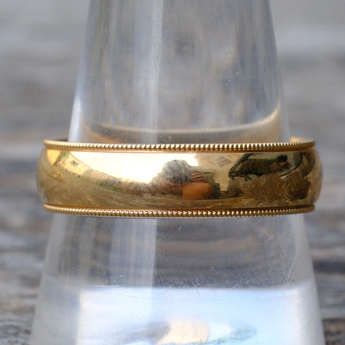 Vintage 14K Gold Band Ring 10.75 8.7 Grams